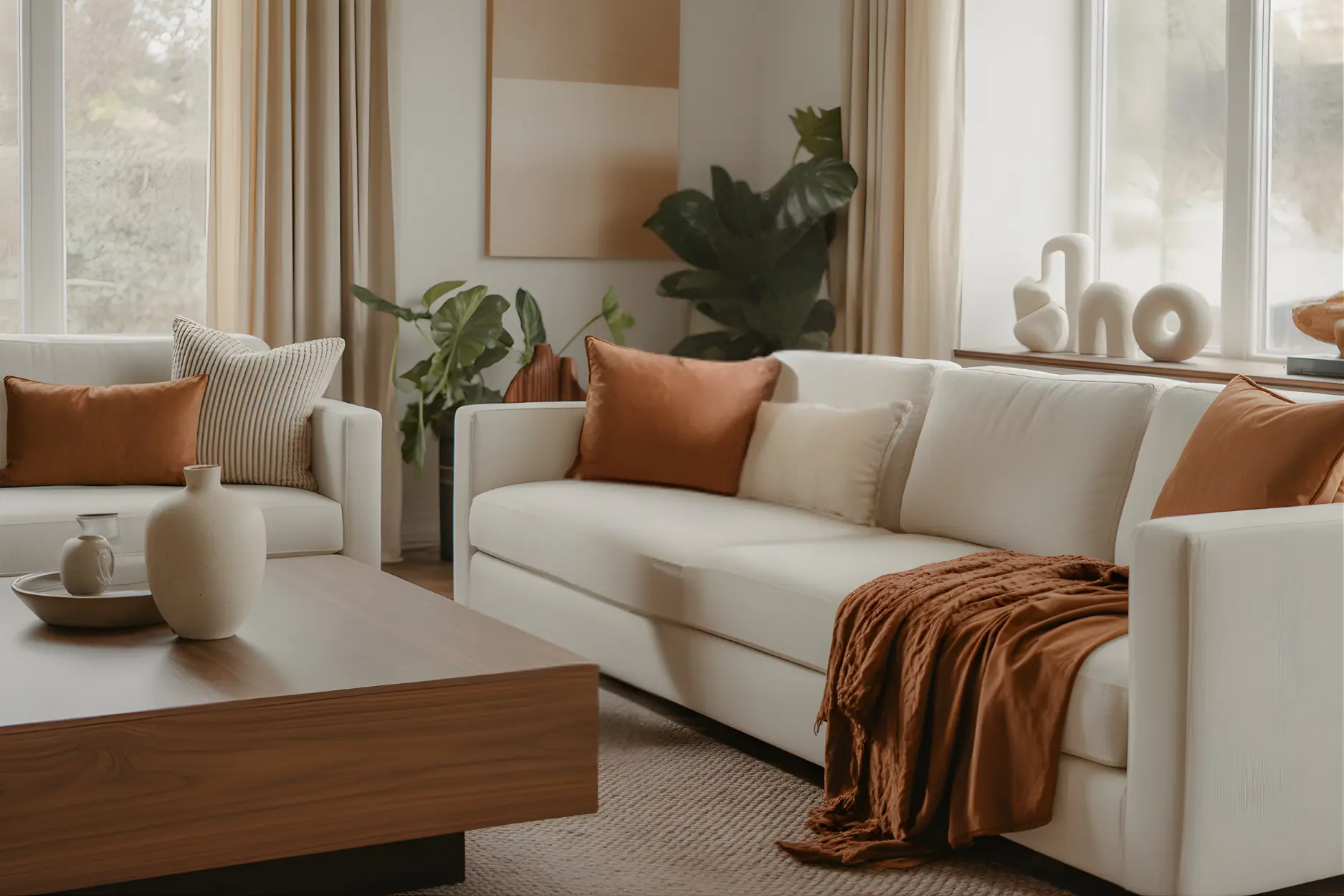 Brown and Cream Colour Combination Furniture
