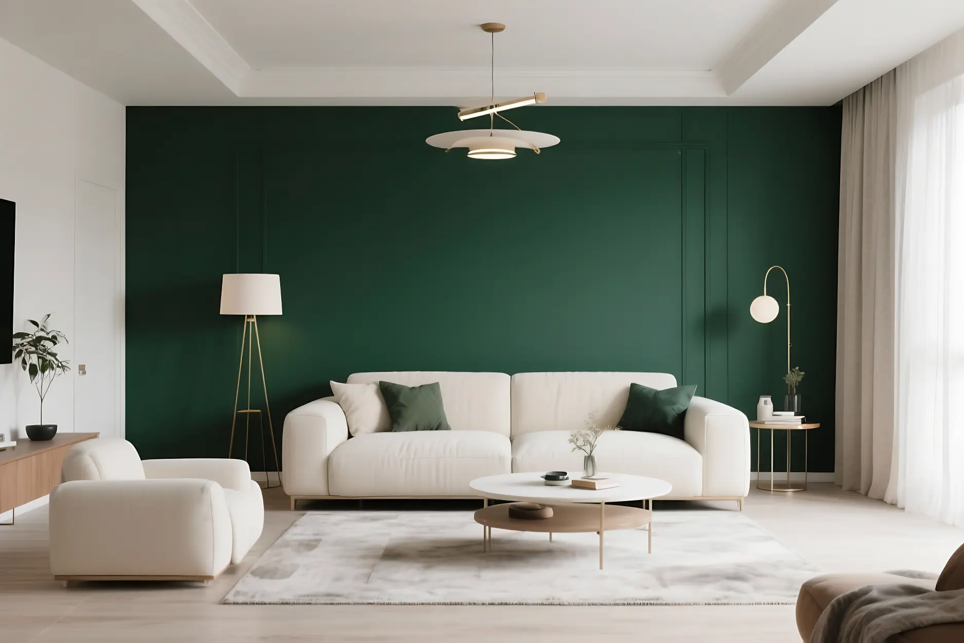Bold Accent Wall Living Room