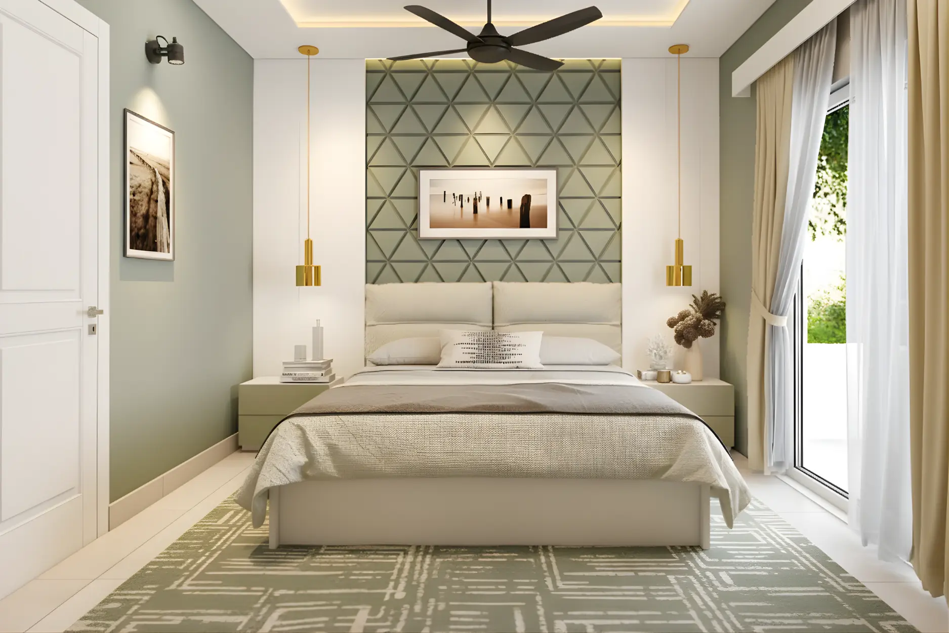 Minimalist elegance with neutral tones & serene design elements.