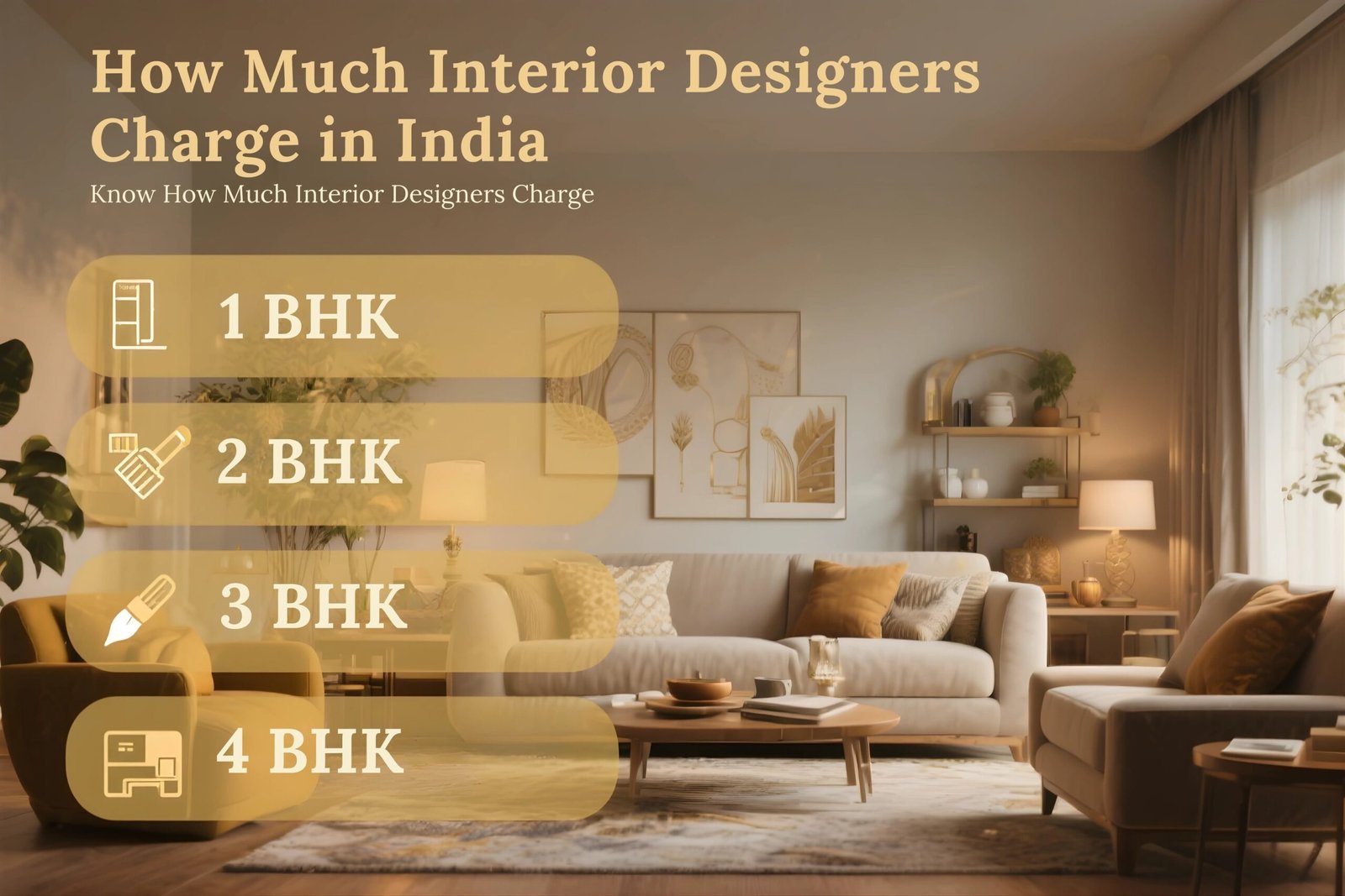 interior designer charge in india