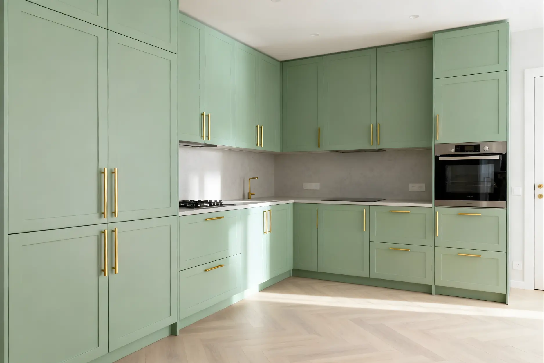 Pastel green is a soothing colour that symbolises harmony