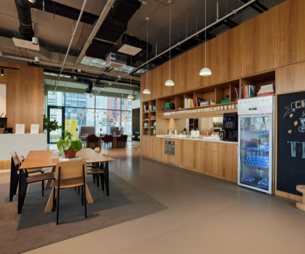 Office cafeteria interior