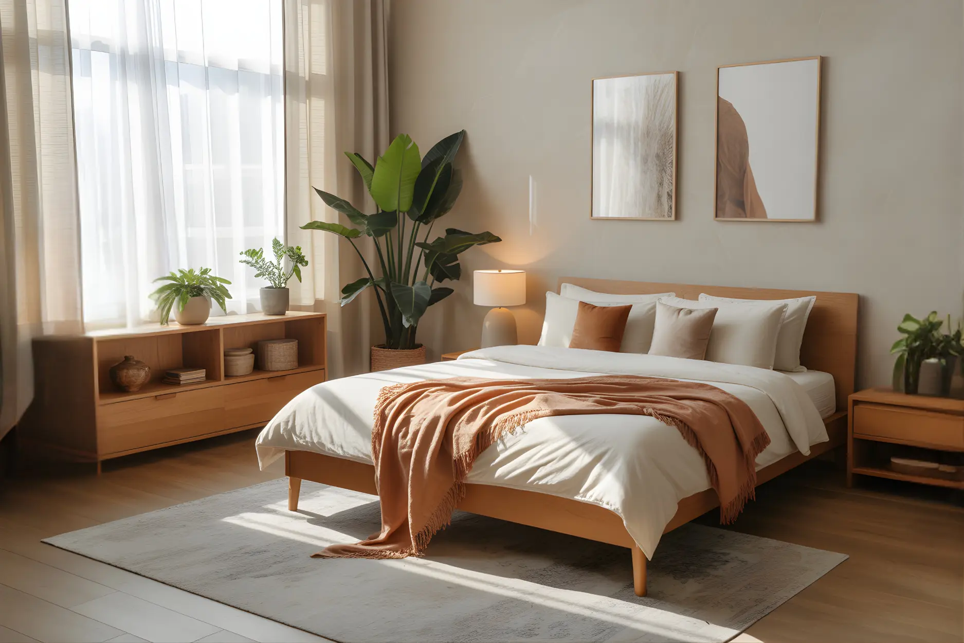 Nature-Inspired Serenity Bedroom