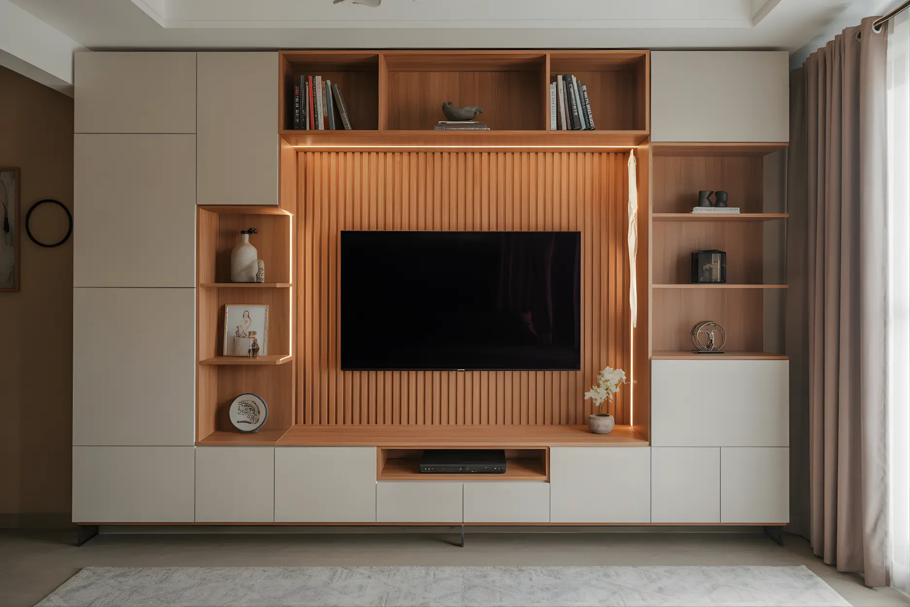 Multifunctional TV Unit Design For Hall