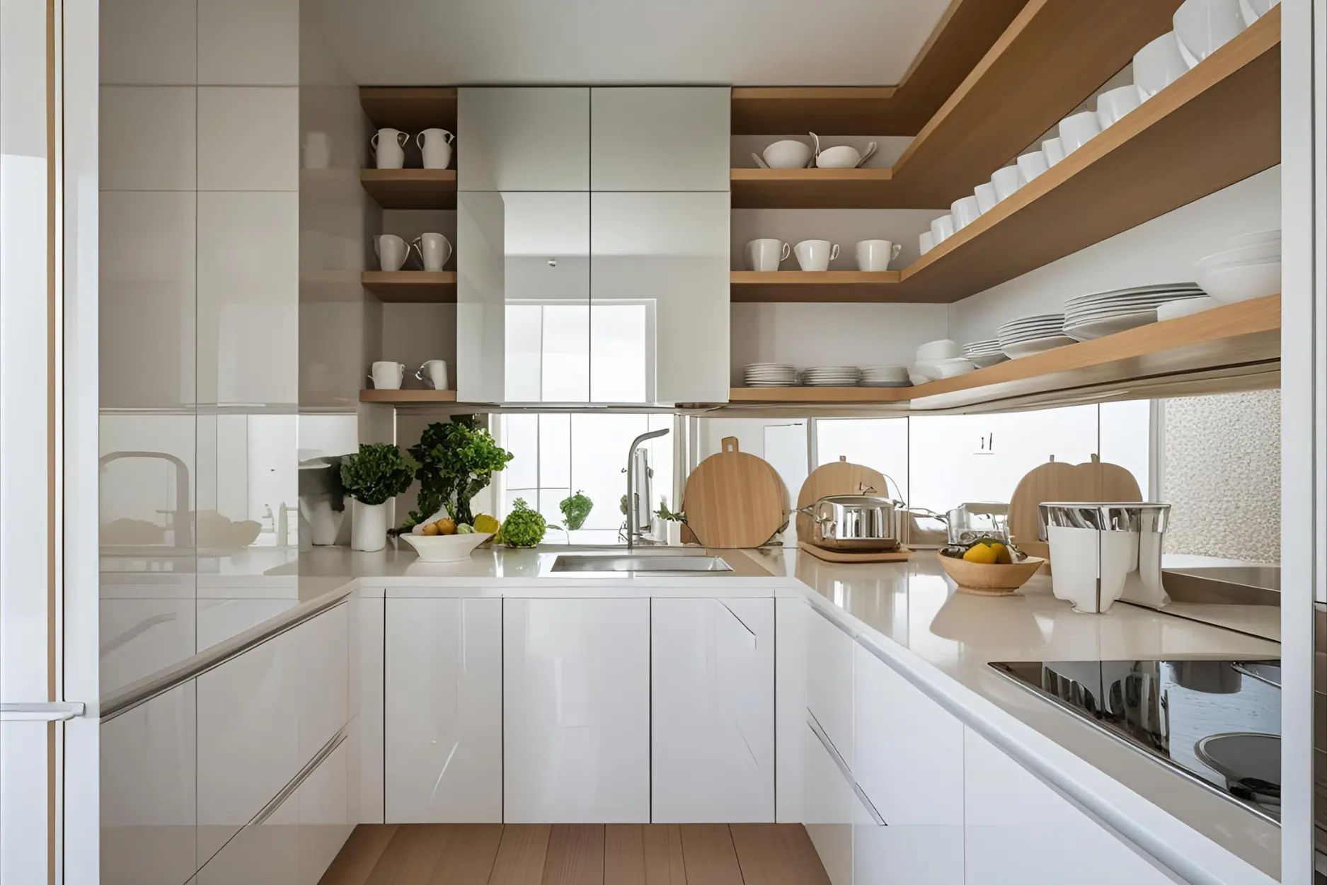 open racks for mini kitchen furniture
