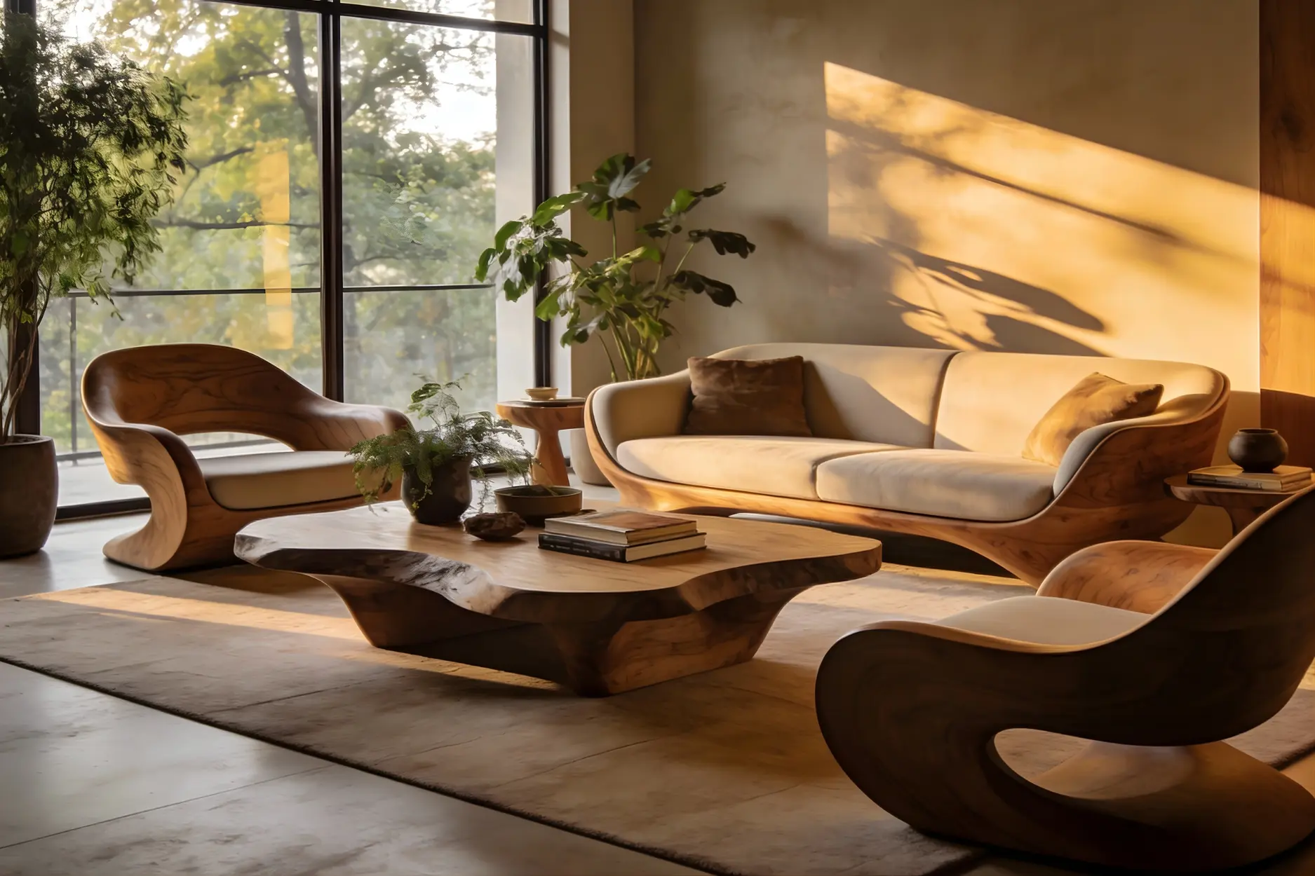 Biomorphic furniture Interior