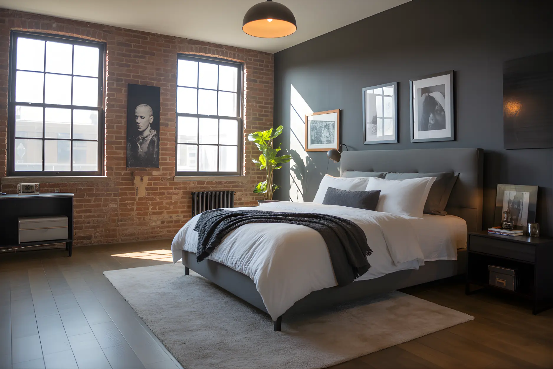Urban Chic Loft Bedroom