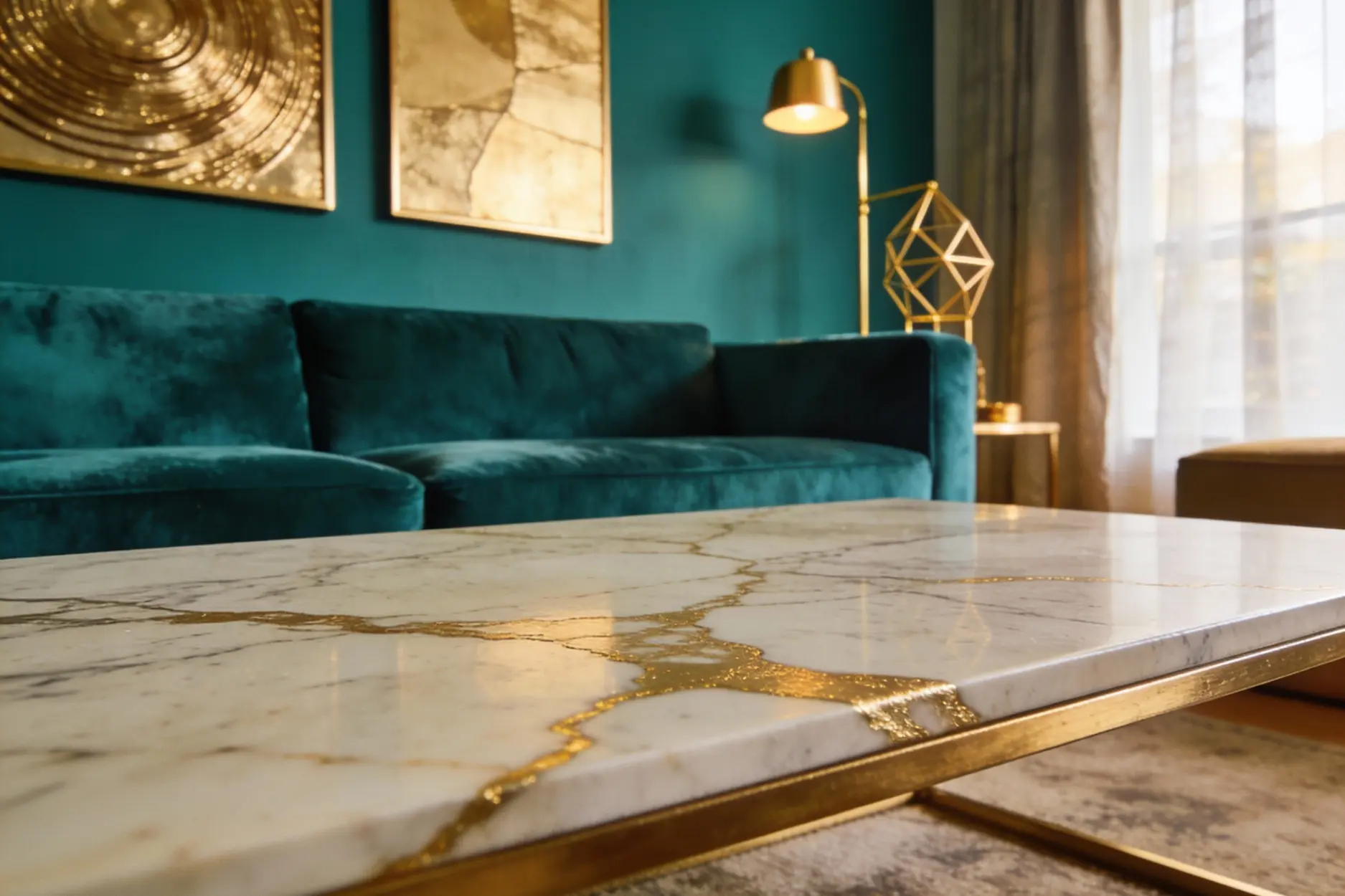 Gold and Teal β Vibrant & Artistic