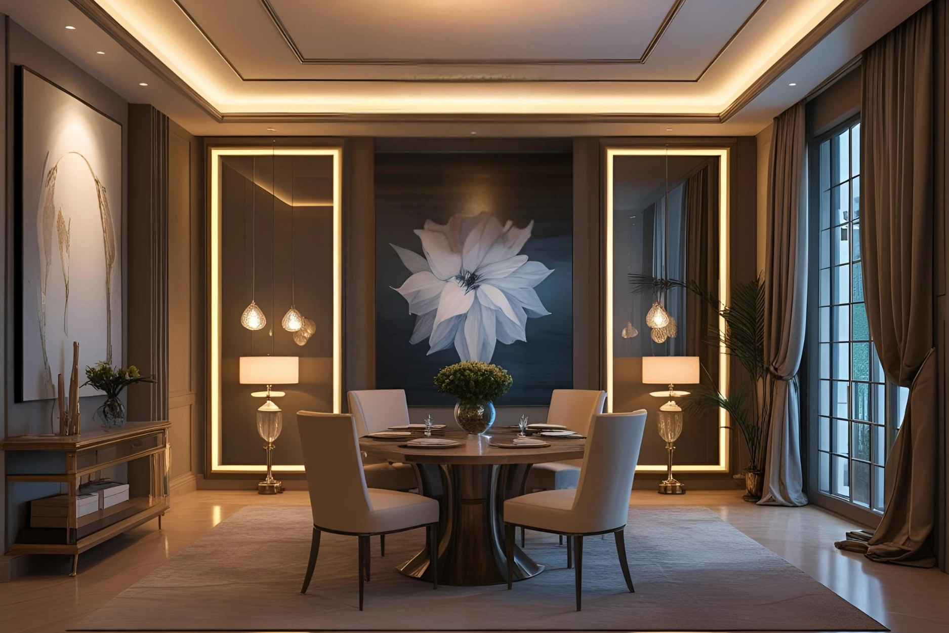 Shahrukh Khan mannat's Dining area