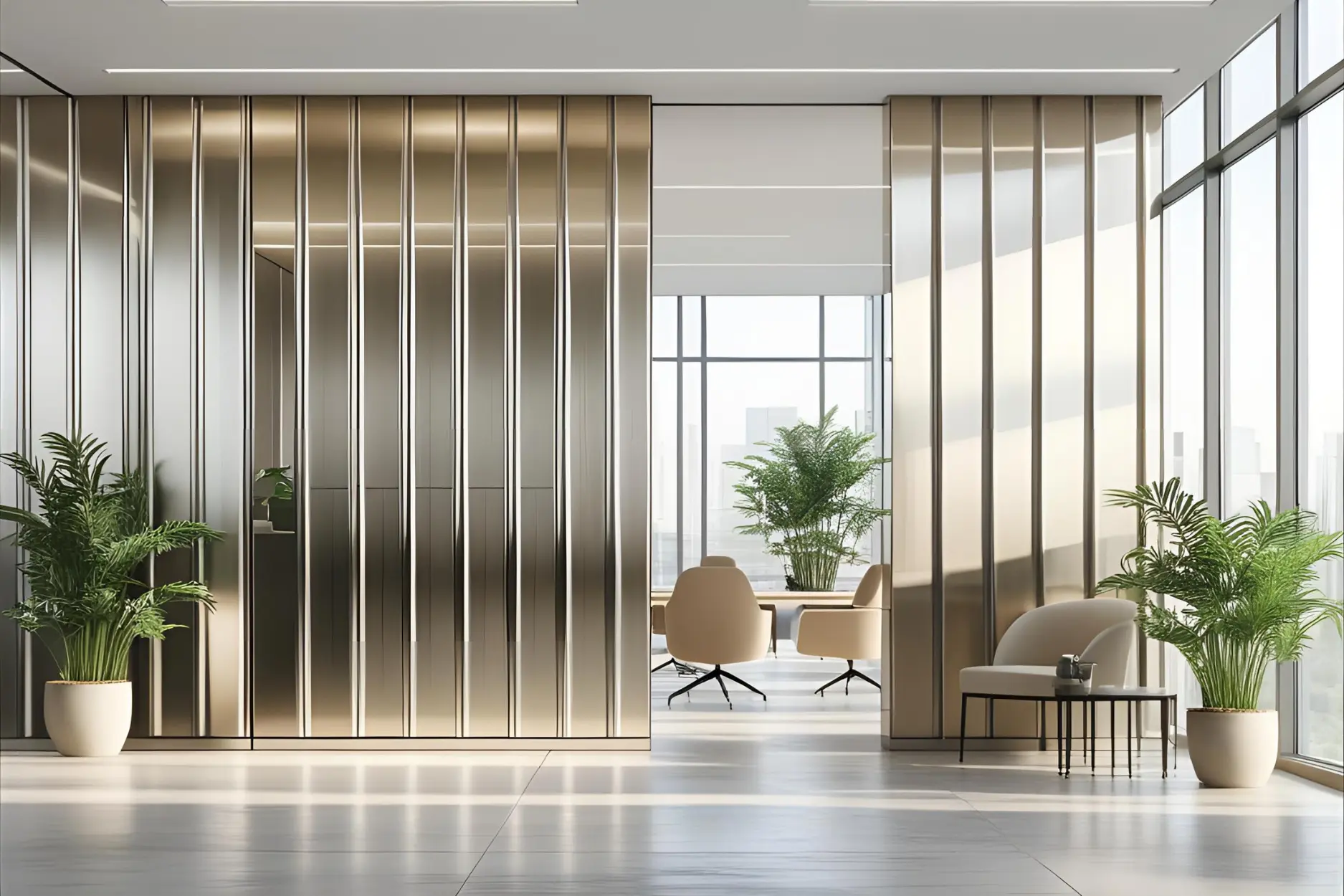 Aluminium partition