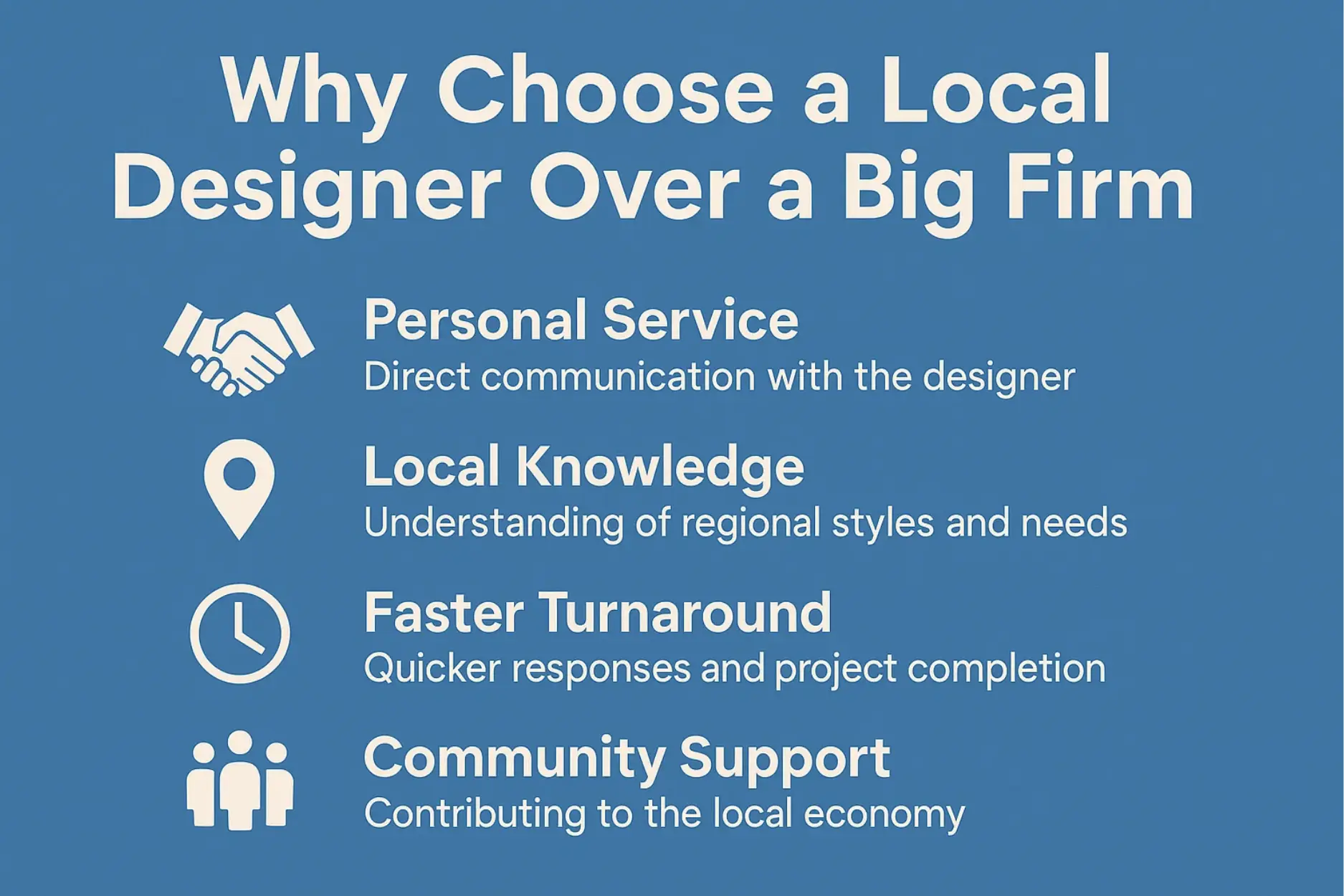 Choose local Designer over Big Firm