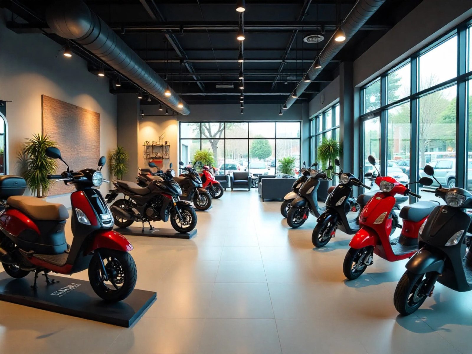 bike showroom interior design