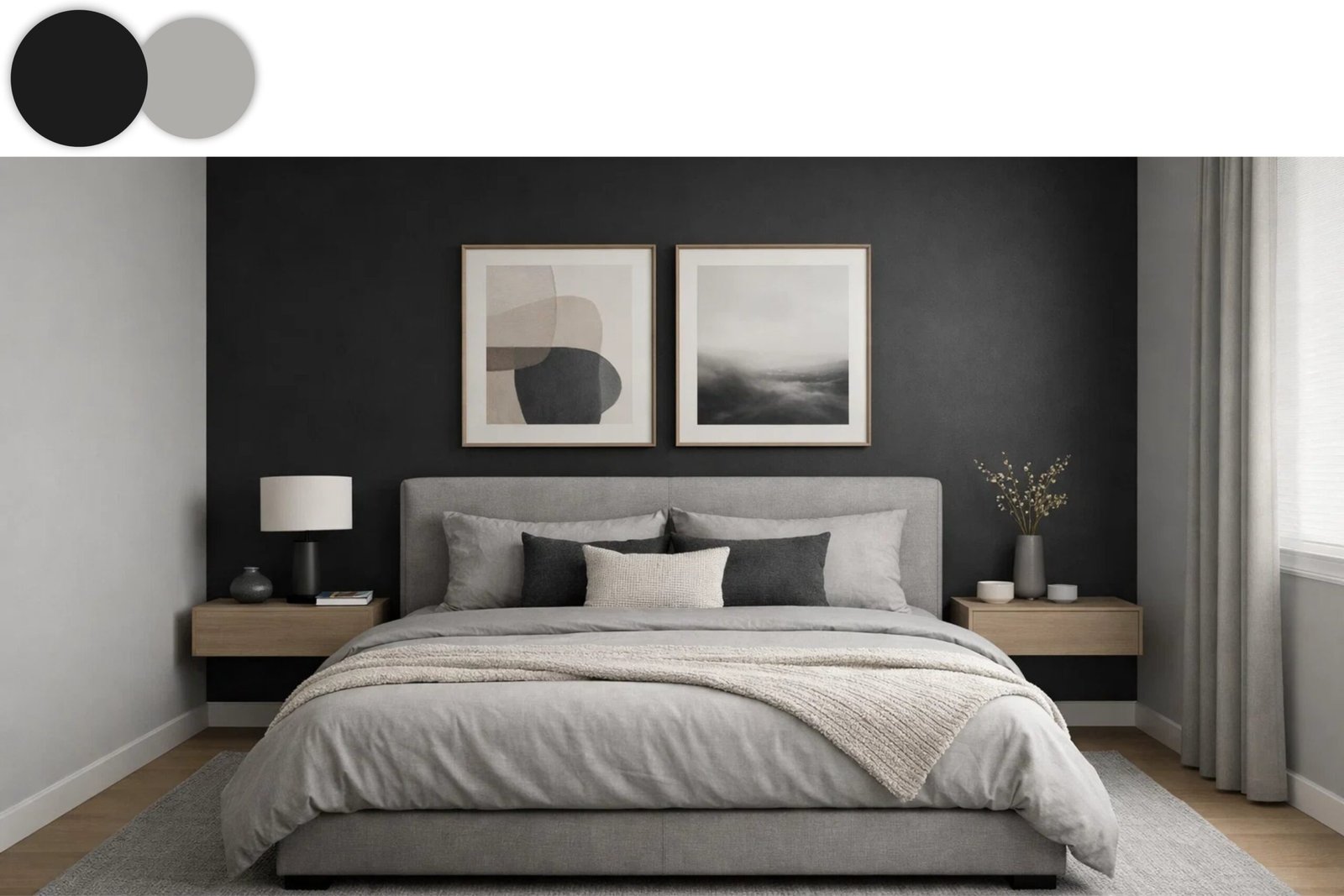 black and grey