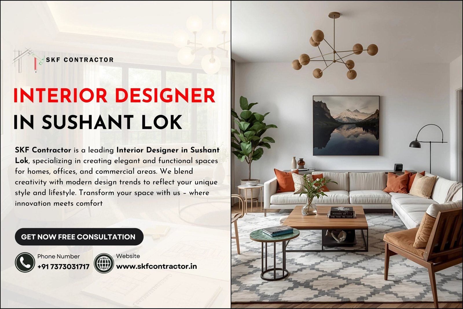 Interior Designer in Sushant Lok