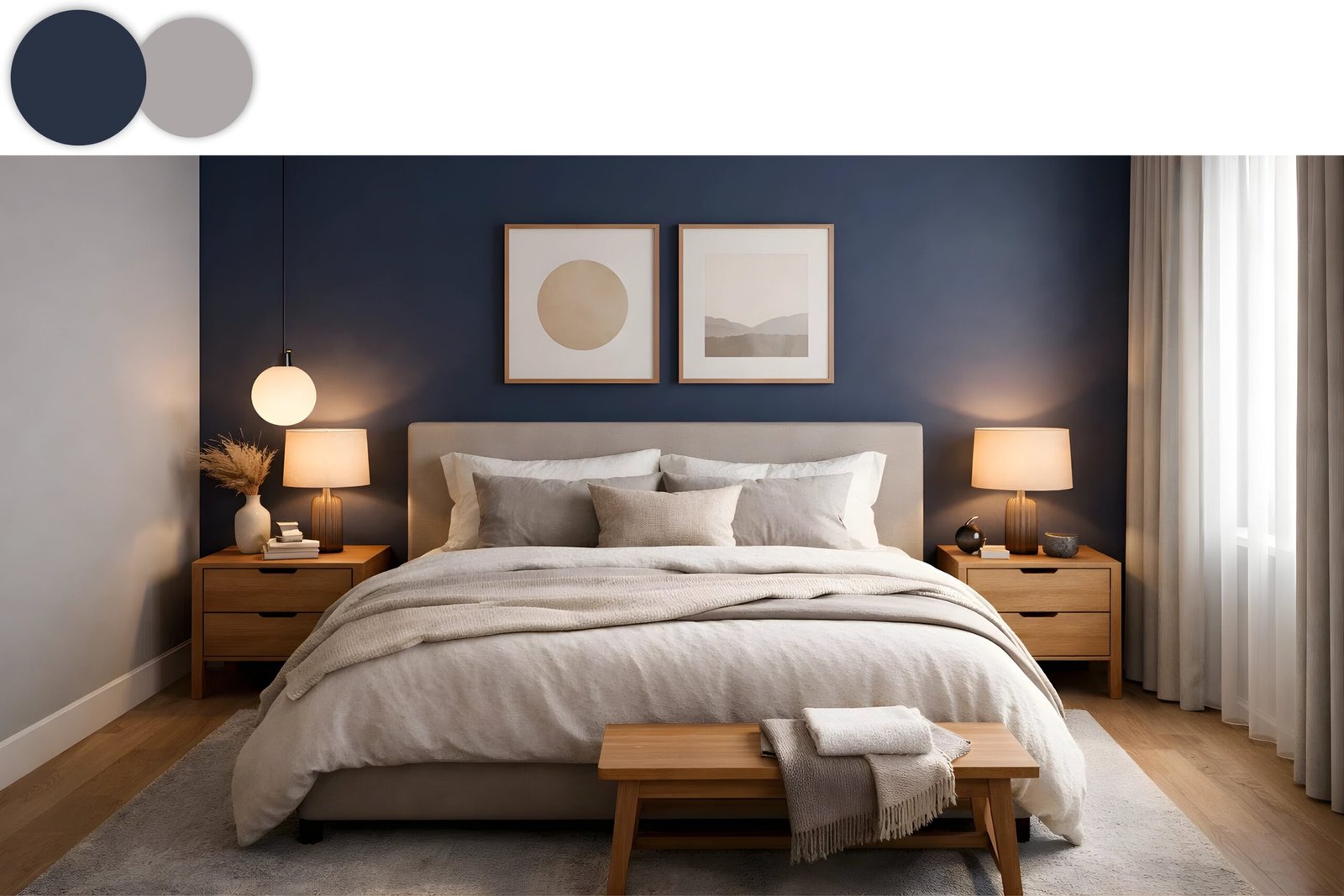 blue and grey