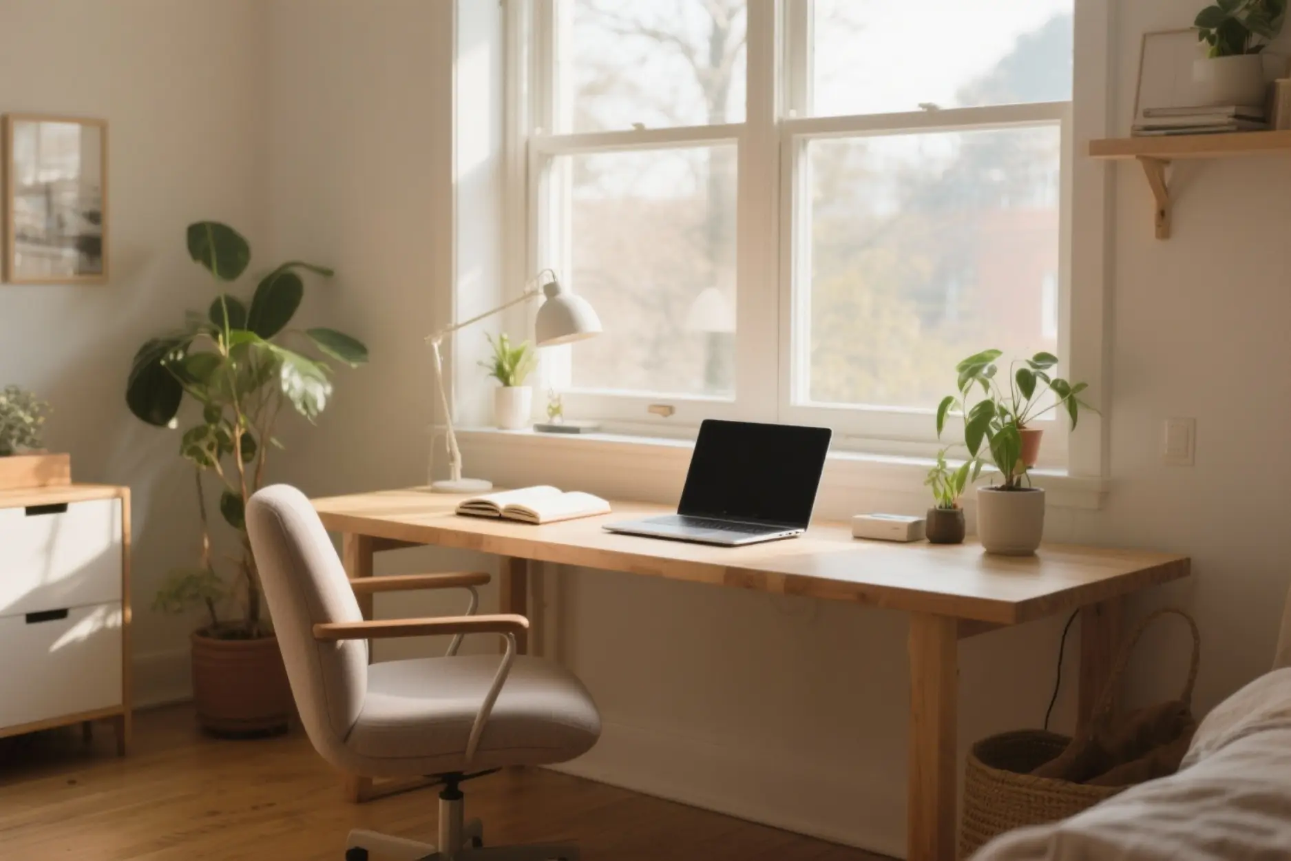 Bright Window Workspace