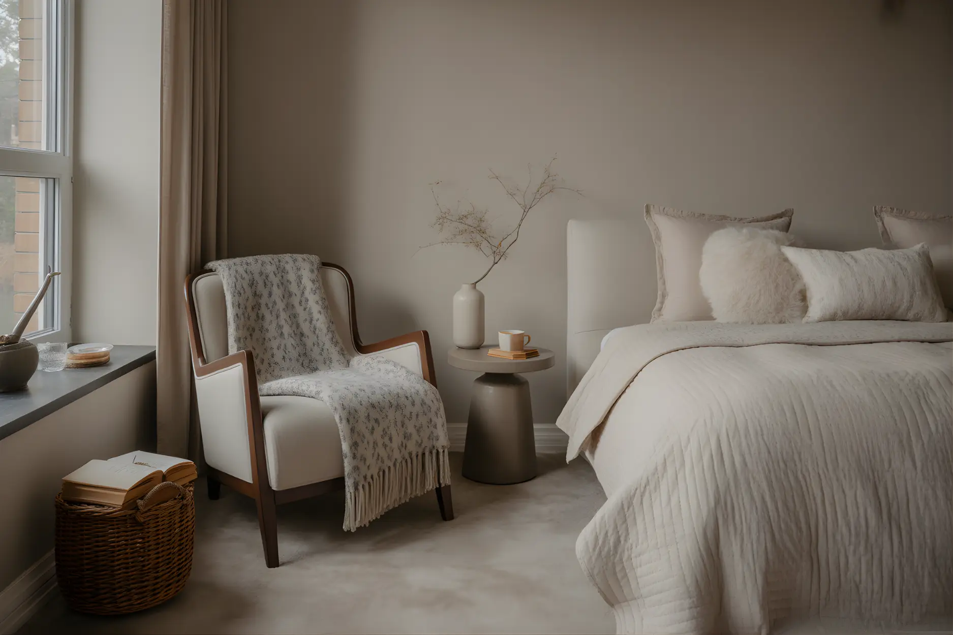 cozy seating or study corner