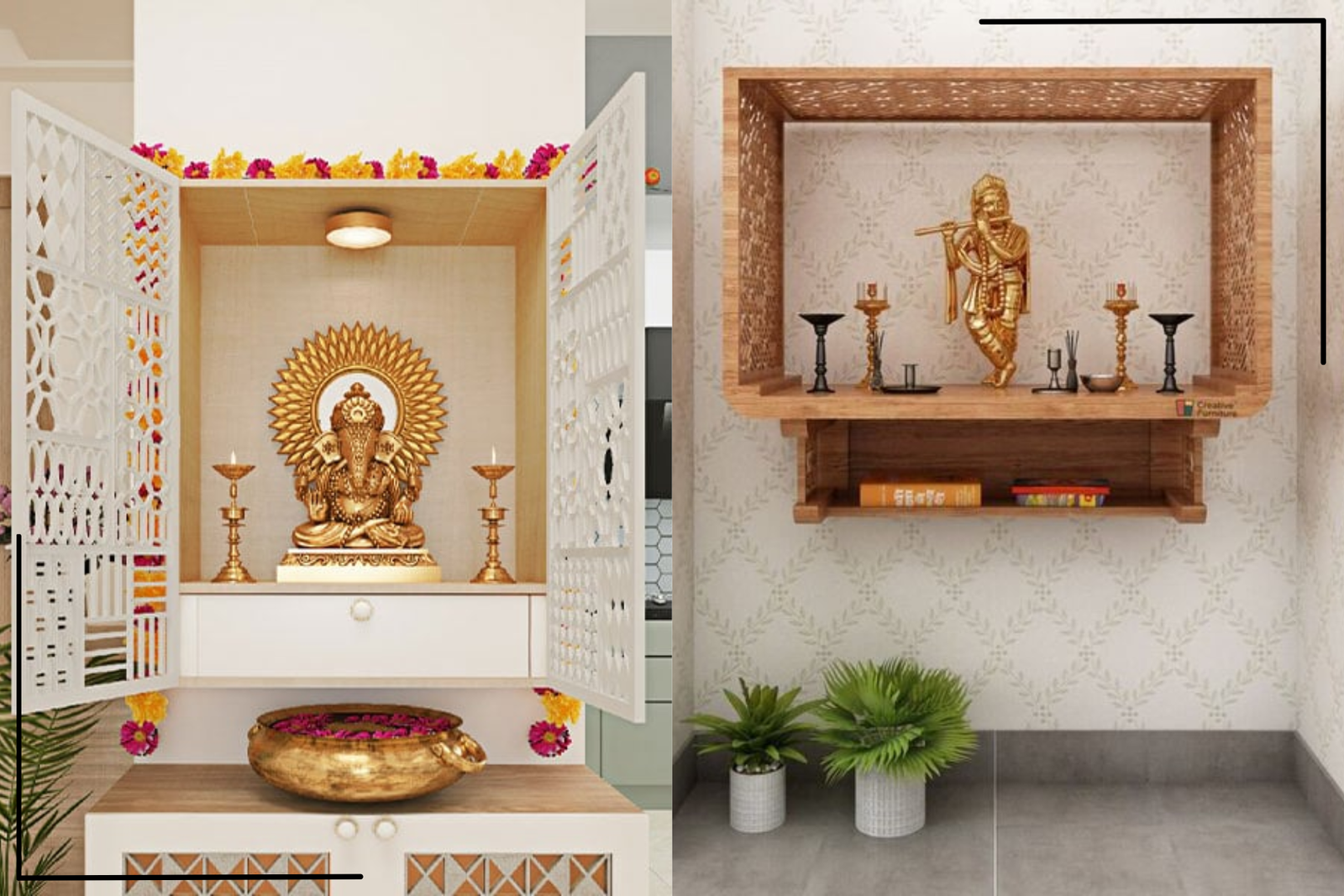 Floating Mandir Design