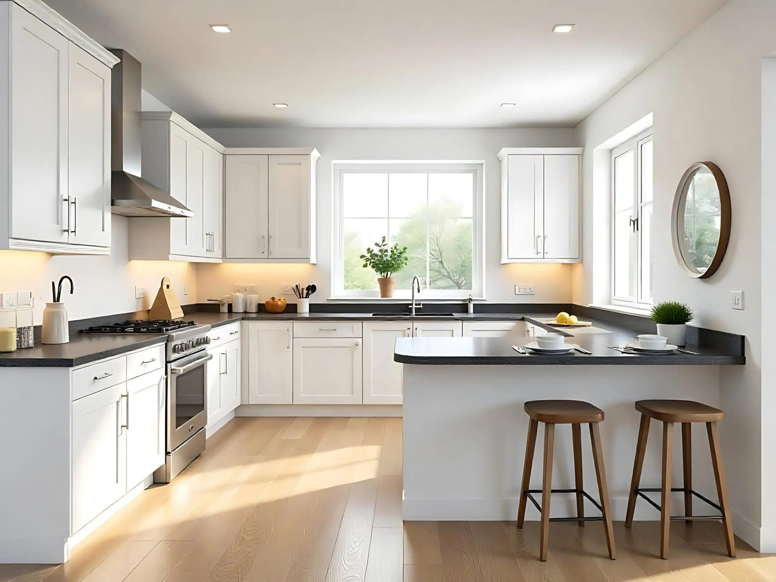 G Shape Modular Kitchen Design