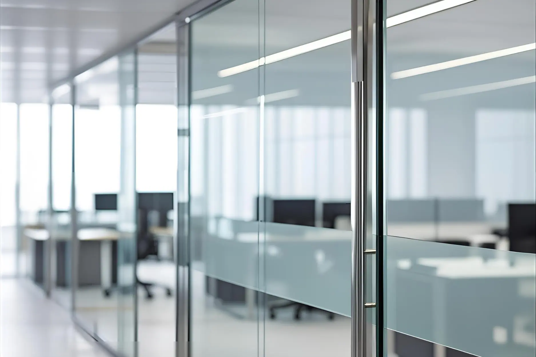 Glass partitionn