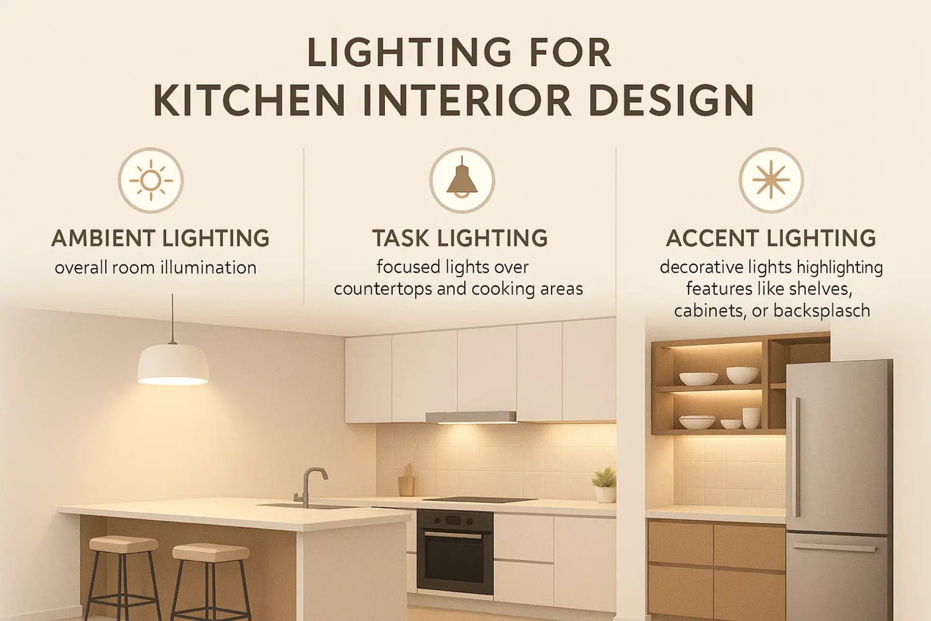 Best Lighting for Kitchen interior Design