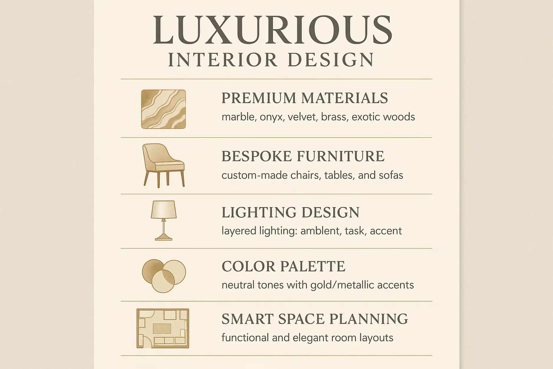 Key Elements That Define Luxury Interiors
