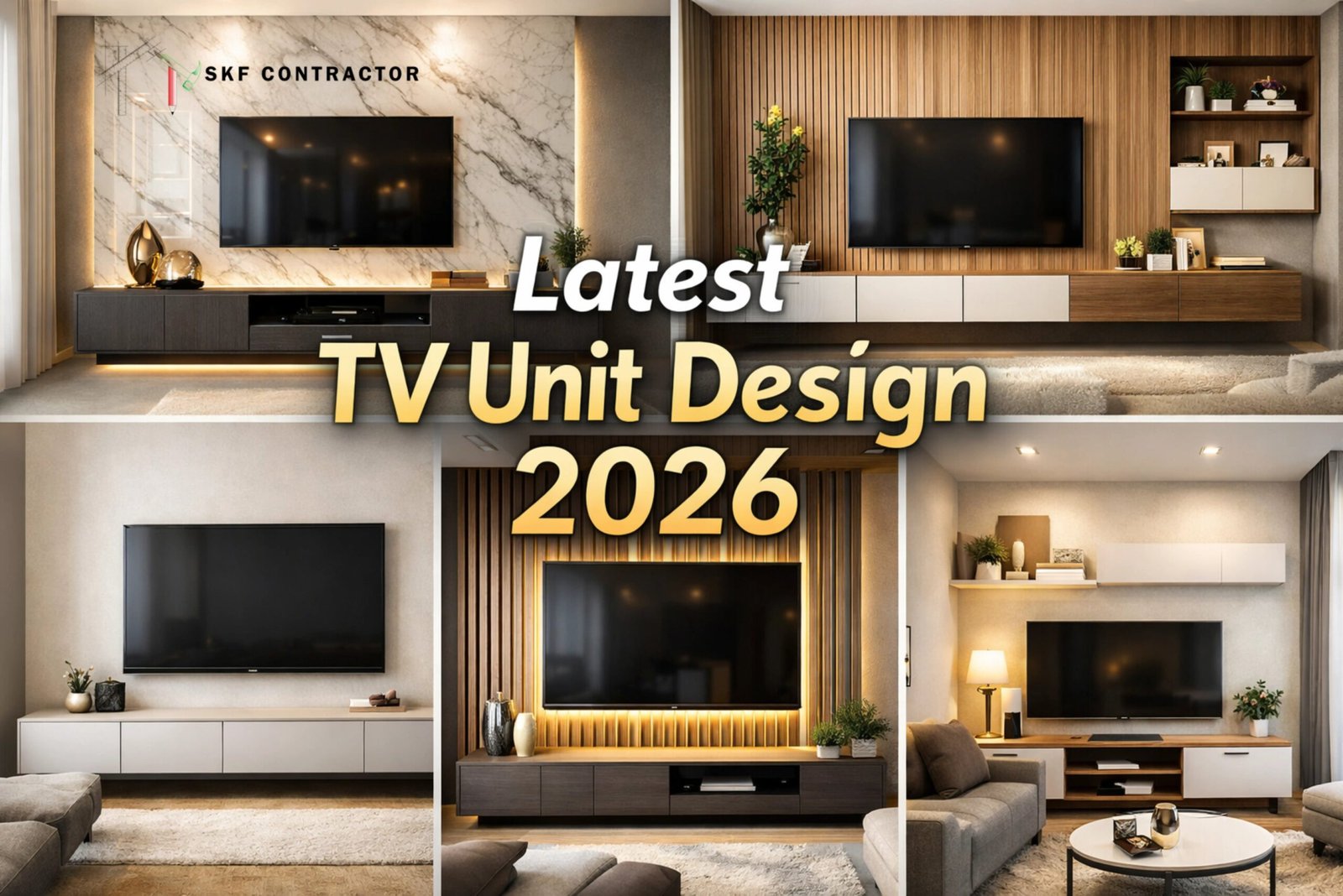 Latest TV Unit Design 2026