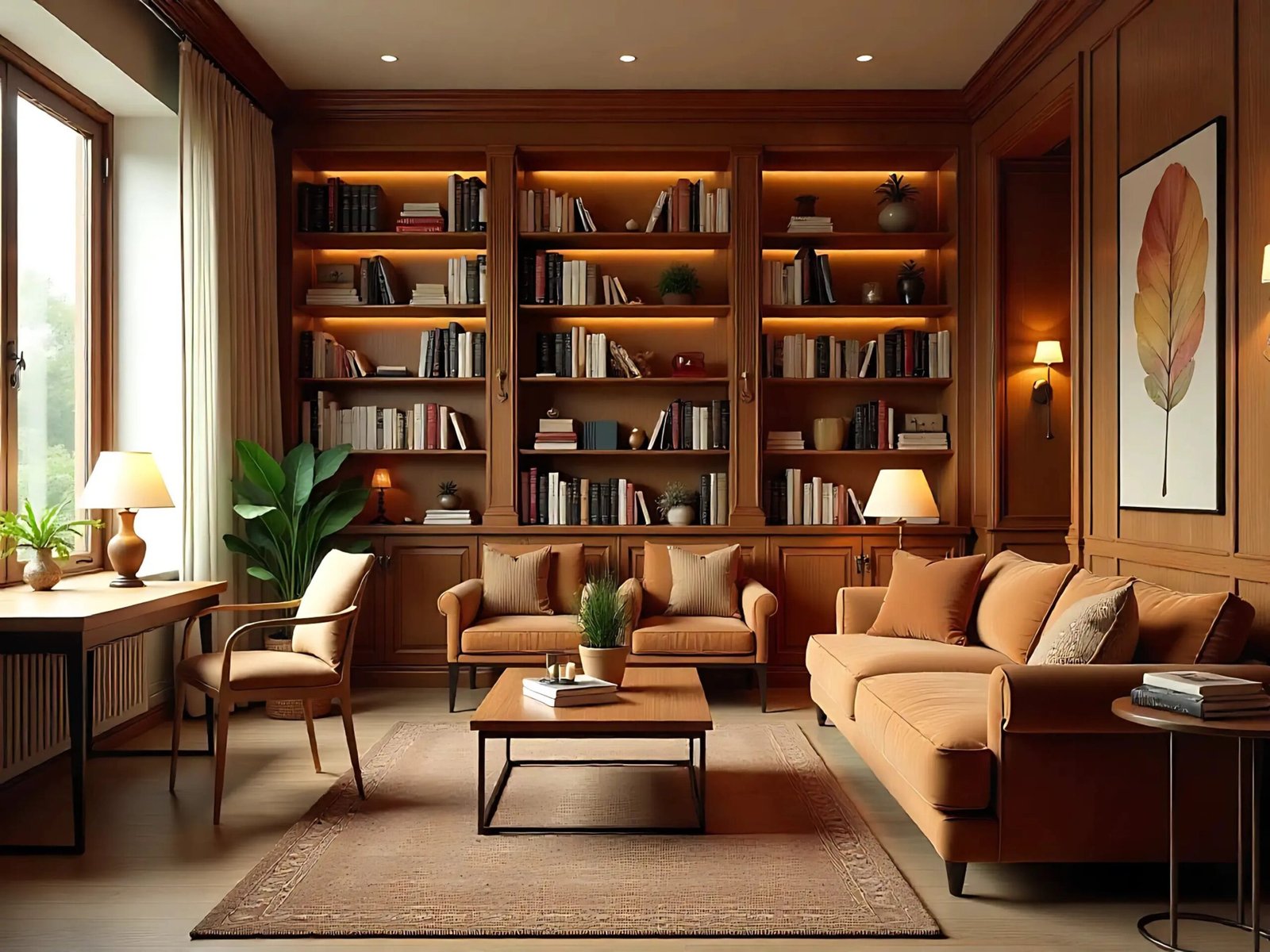 Library Room Lounge Interior Design