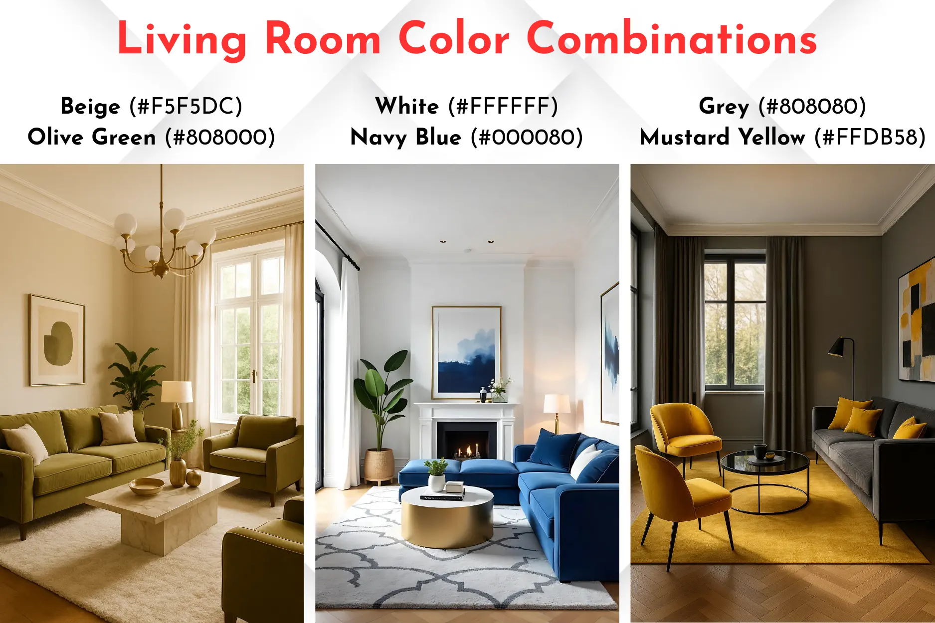 Living Room Color Combinations