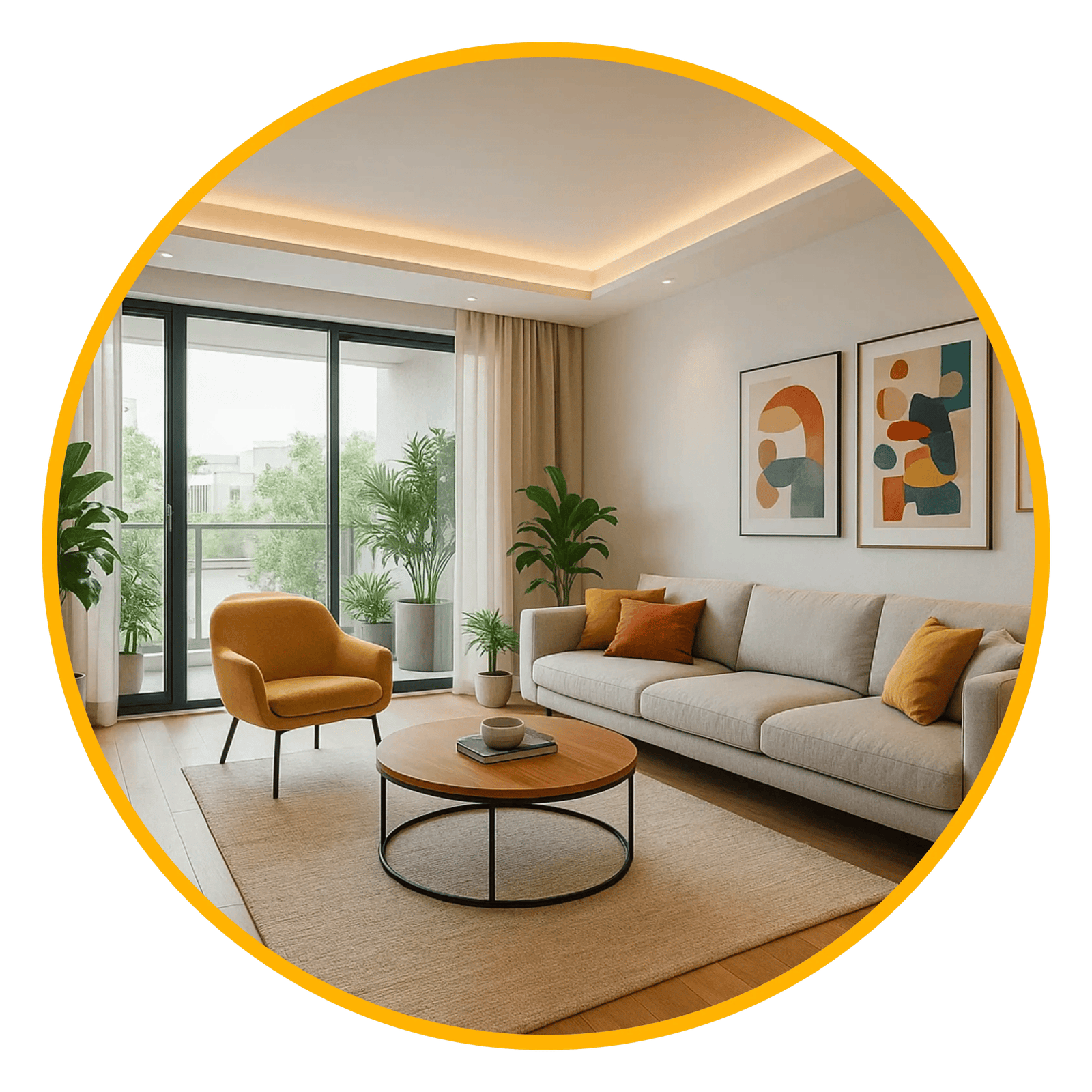 Living Room Interior Designer