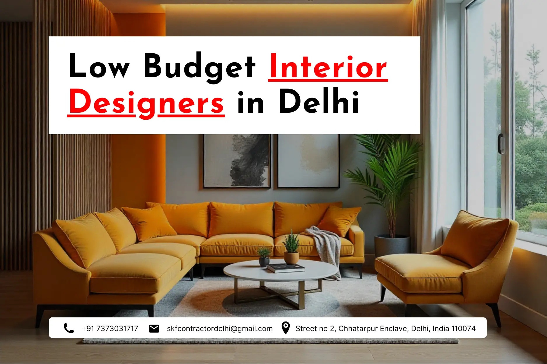 Low Budget Interior Designers in Delhi