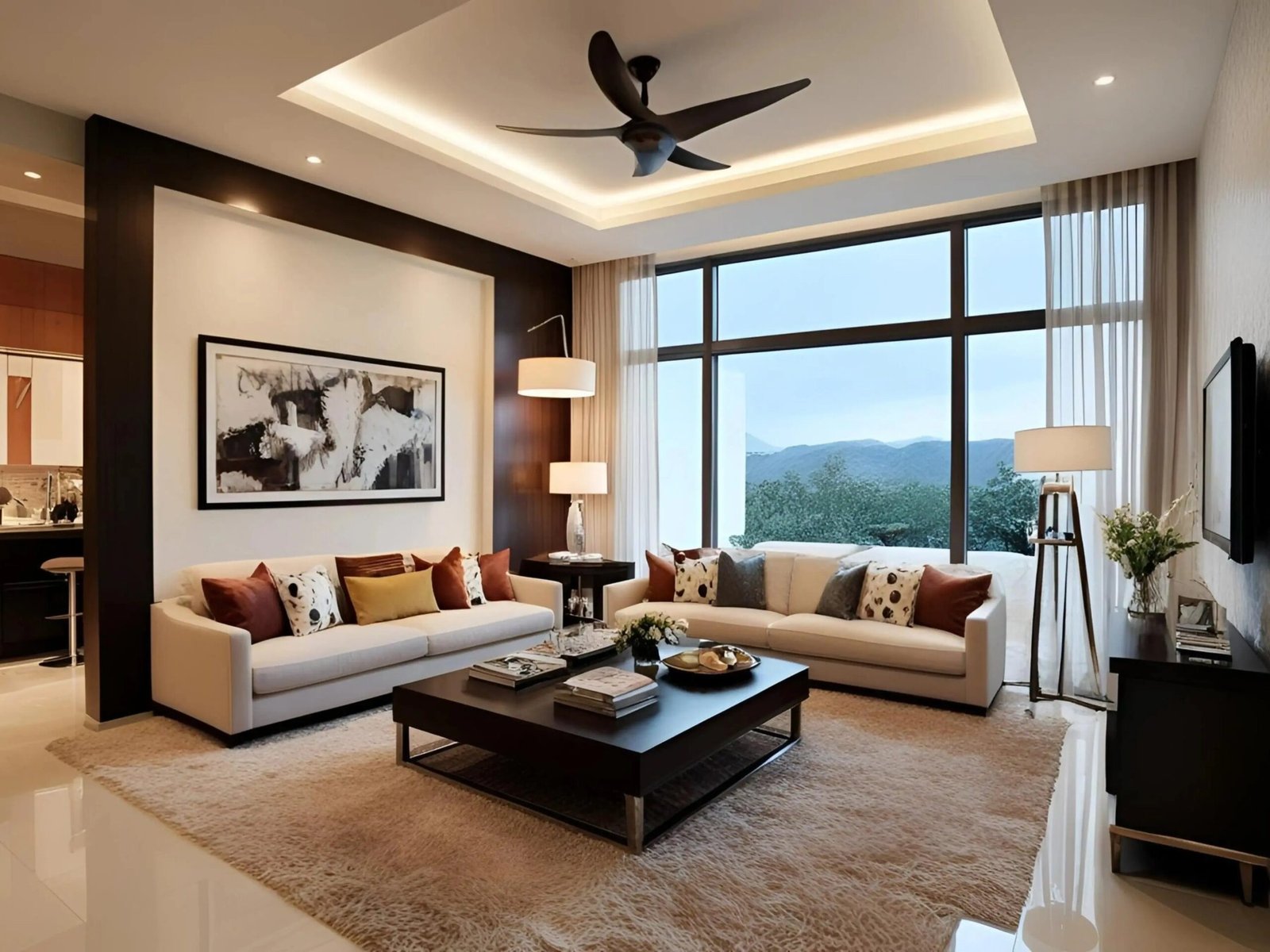 Modern Living Room Interior of Design