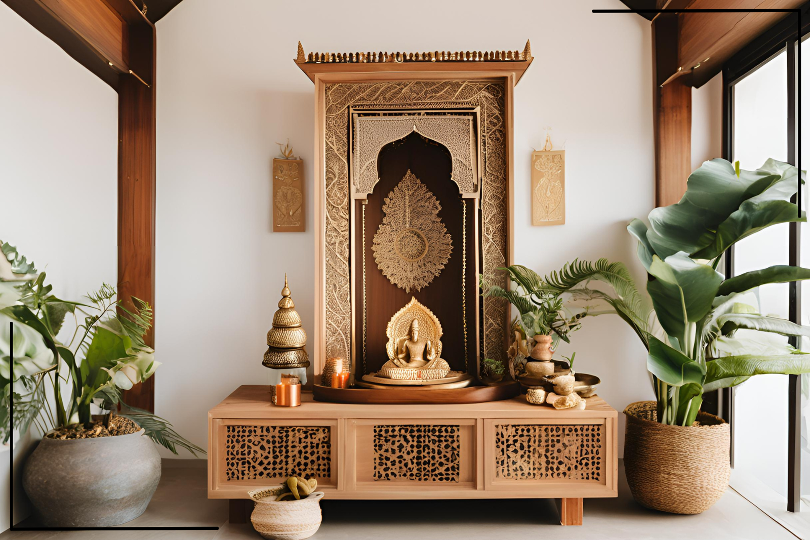 Nature-Inspired Mandir Design