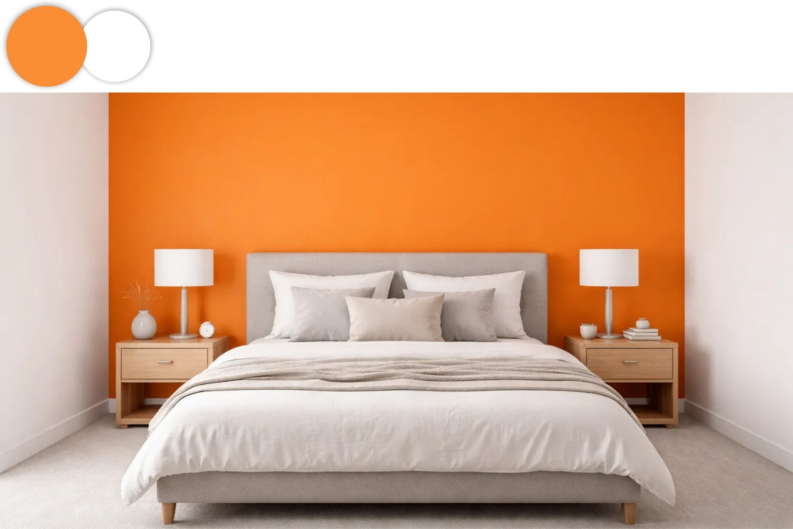 orange and white