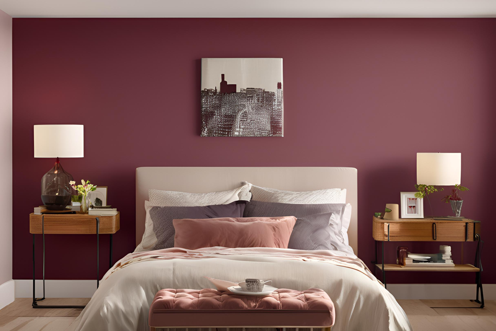 Wine-Color Wall Paint