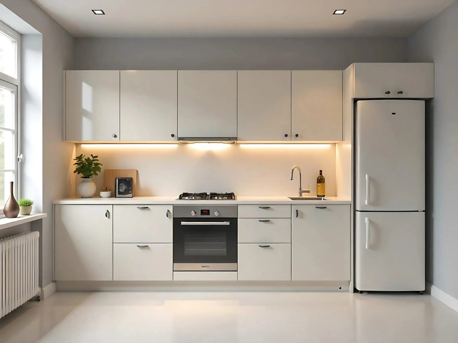 Straight modular Kitchen design
