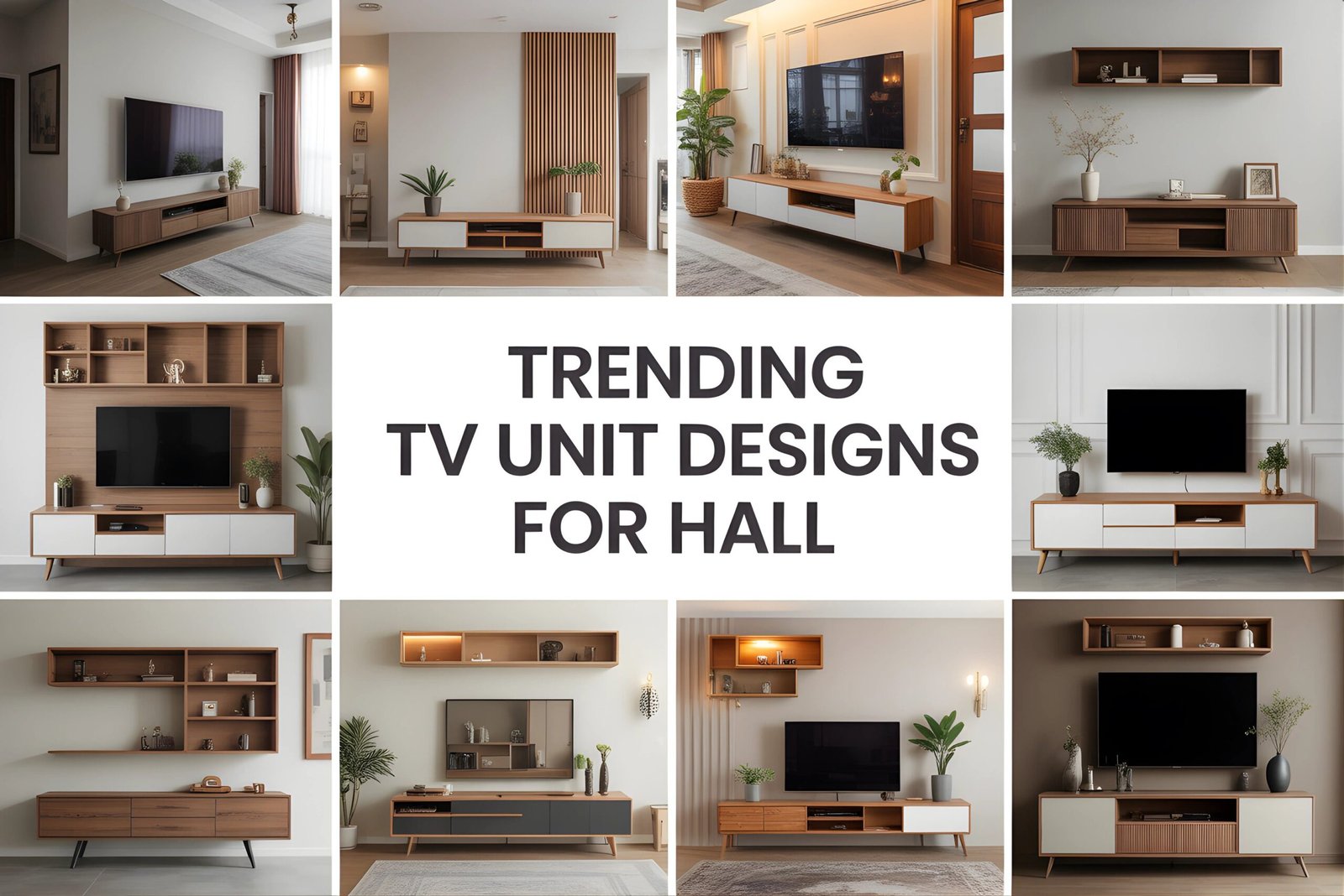 Trending TV Unit Designs For Hall