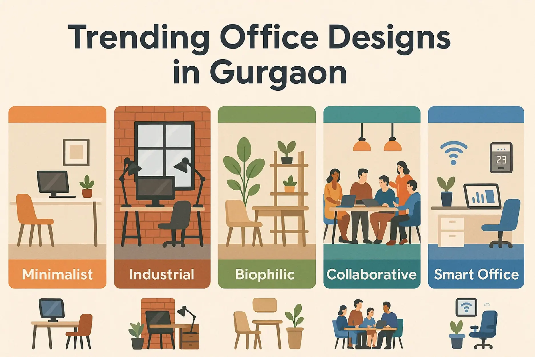 trending office designs in gurgaon