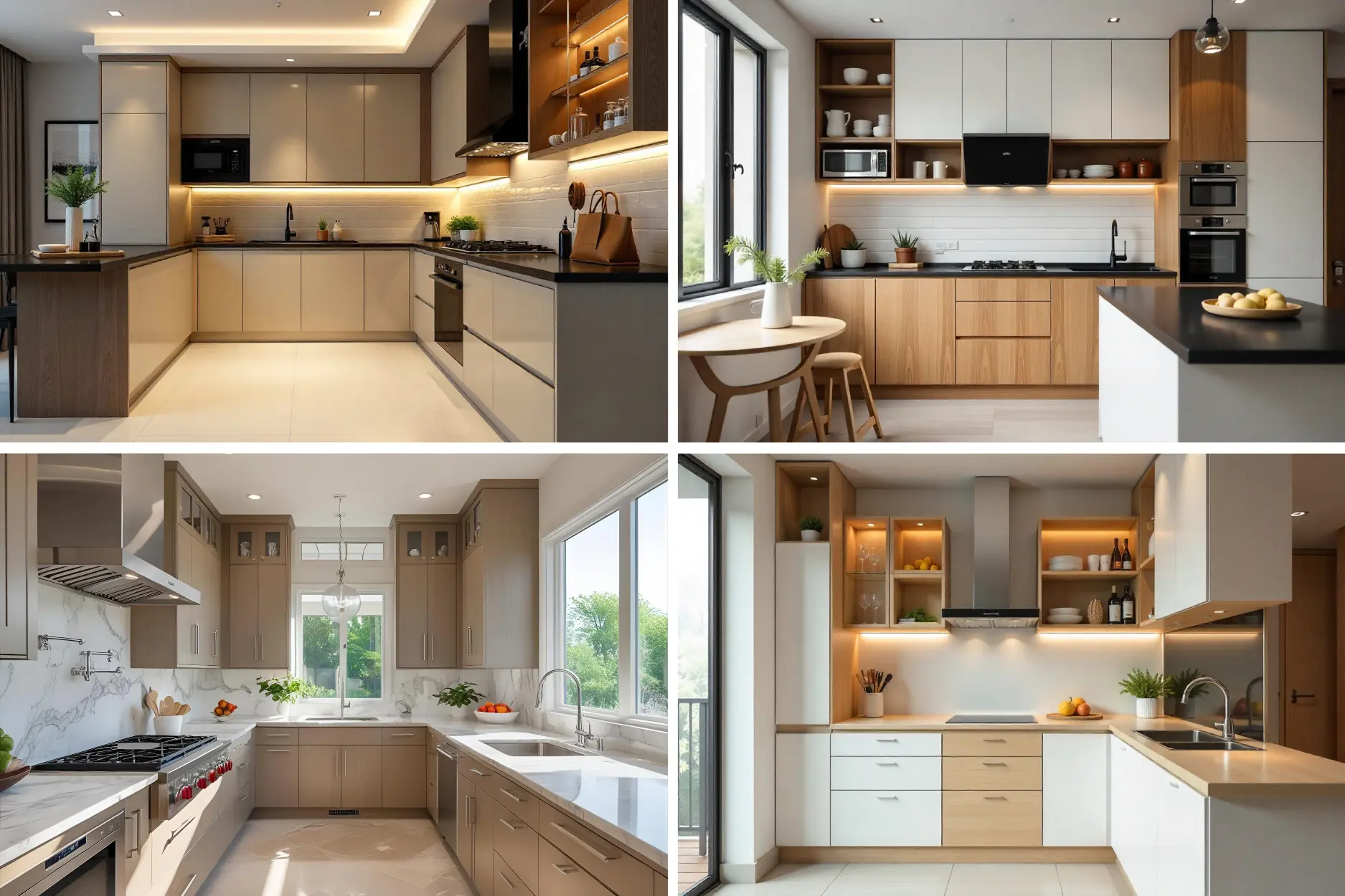 Different types of kitchen design