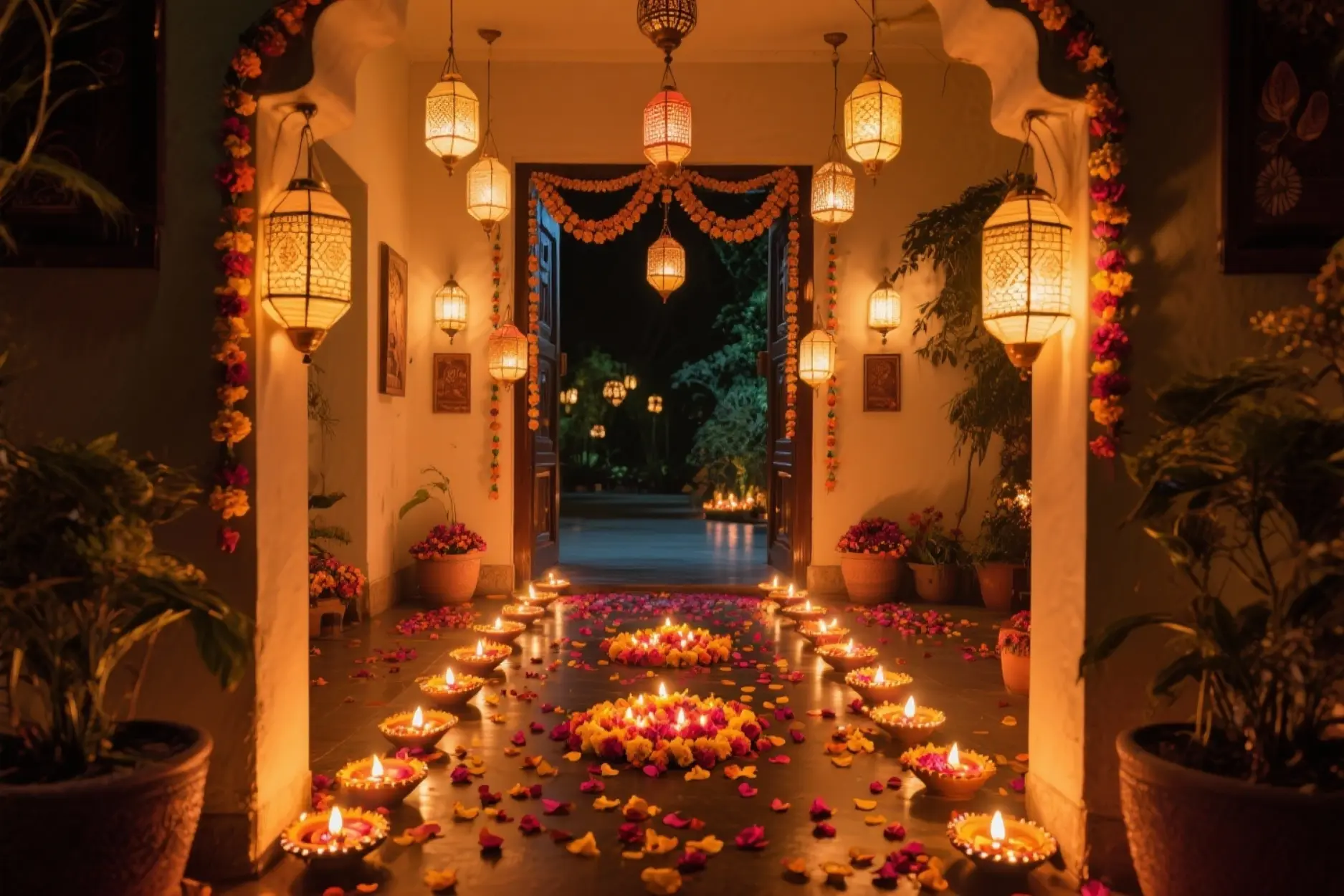 illuminate pathways and doorways