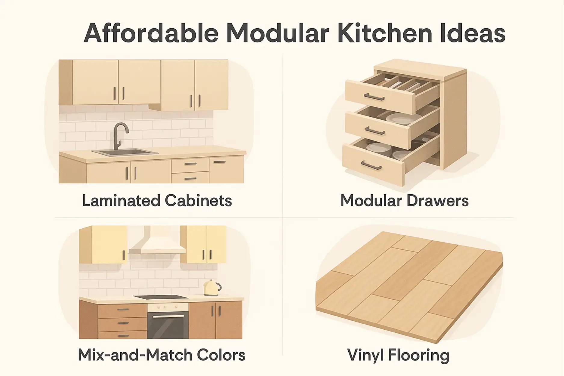 Affordable Modular Kitchen Ideas