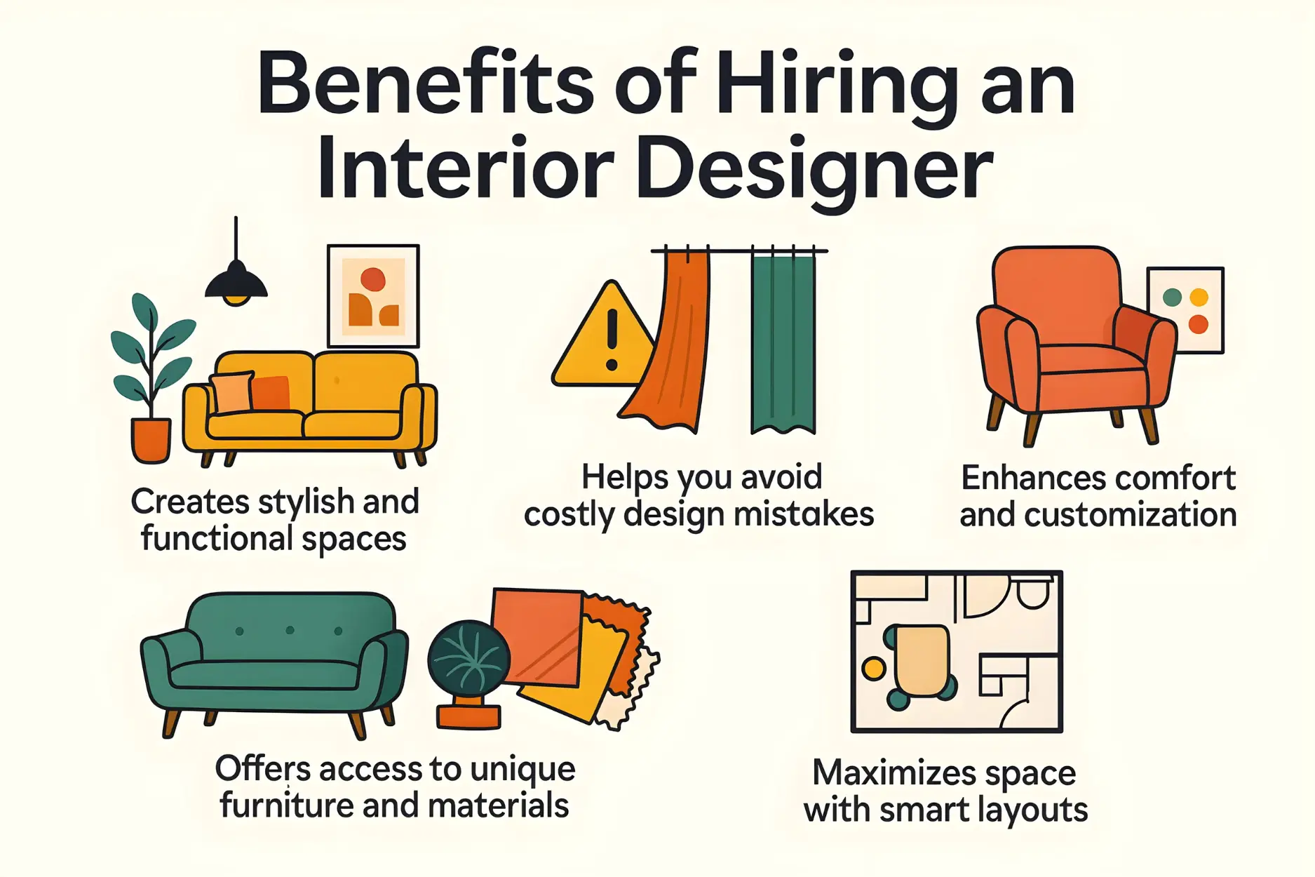  Benefits of Hiring an Interior designer