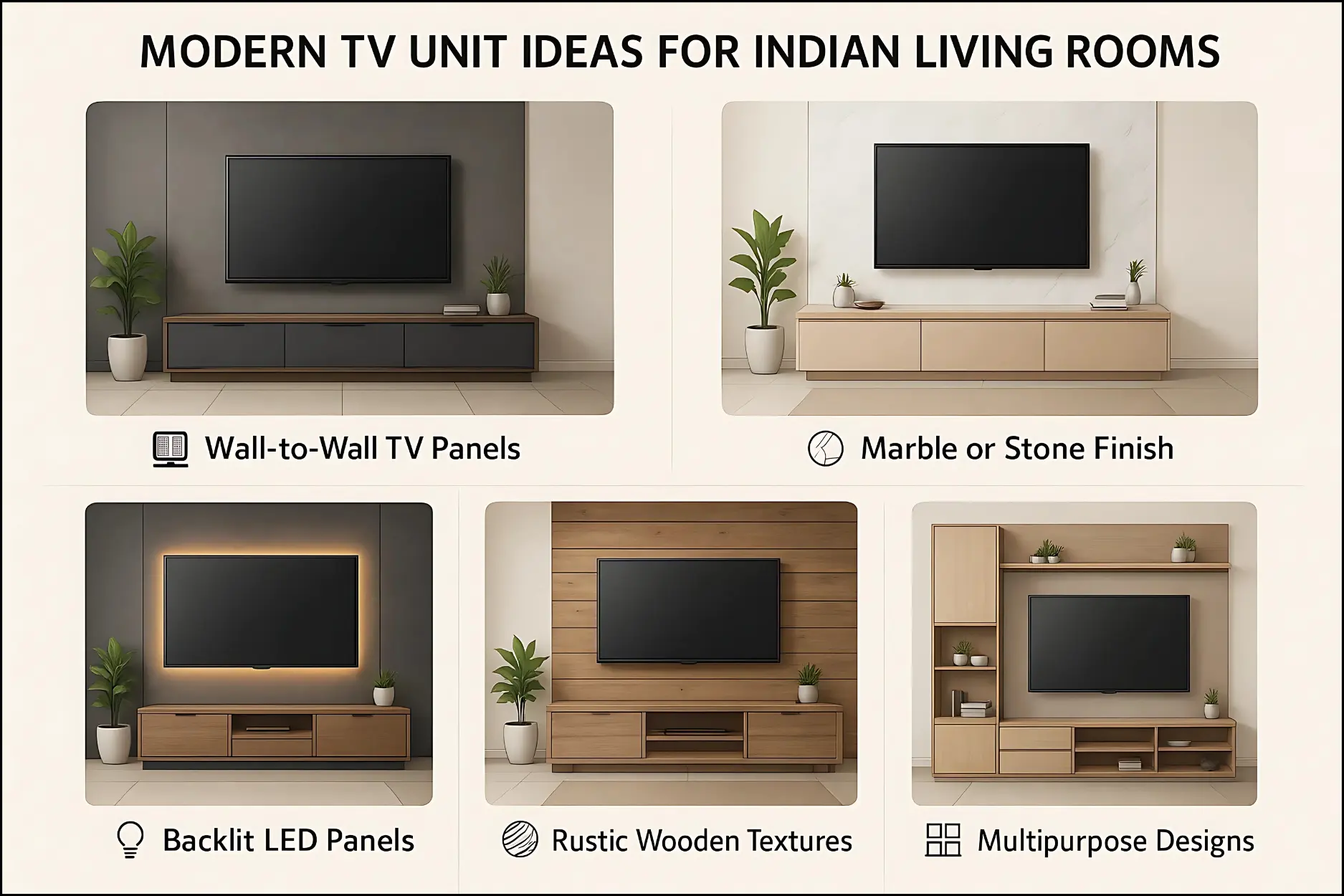 modern TV unit design trends