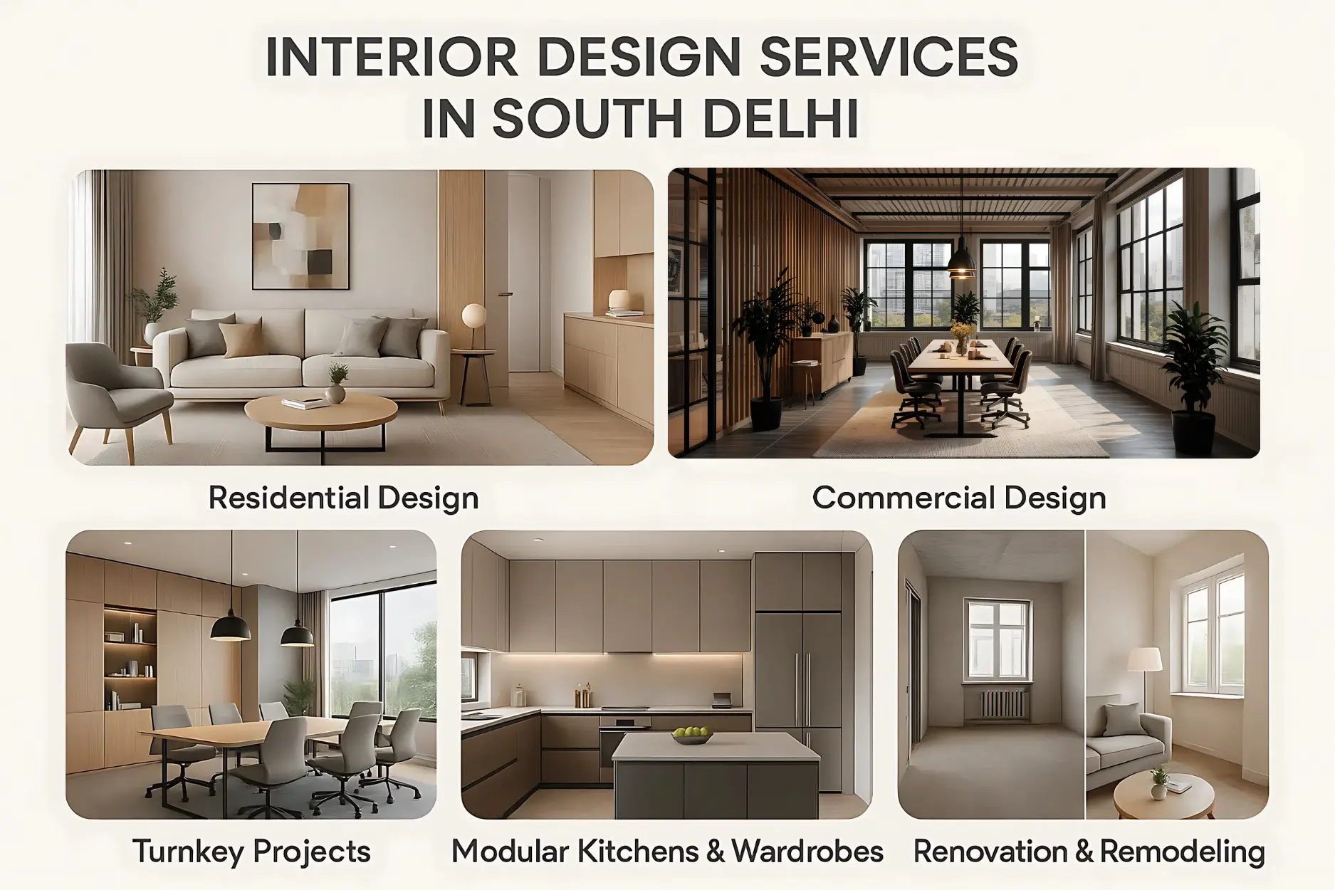 Interior Design Services in South Delhi