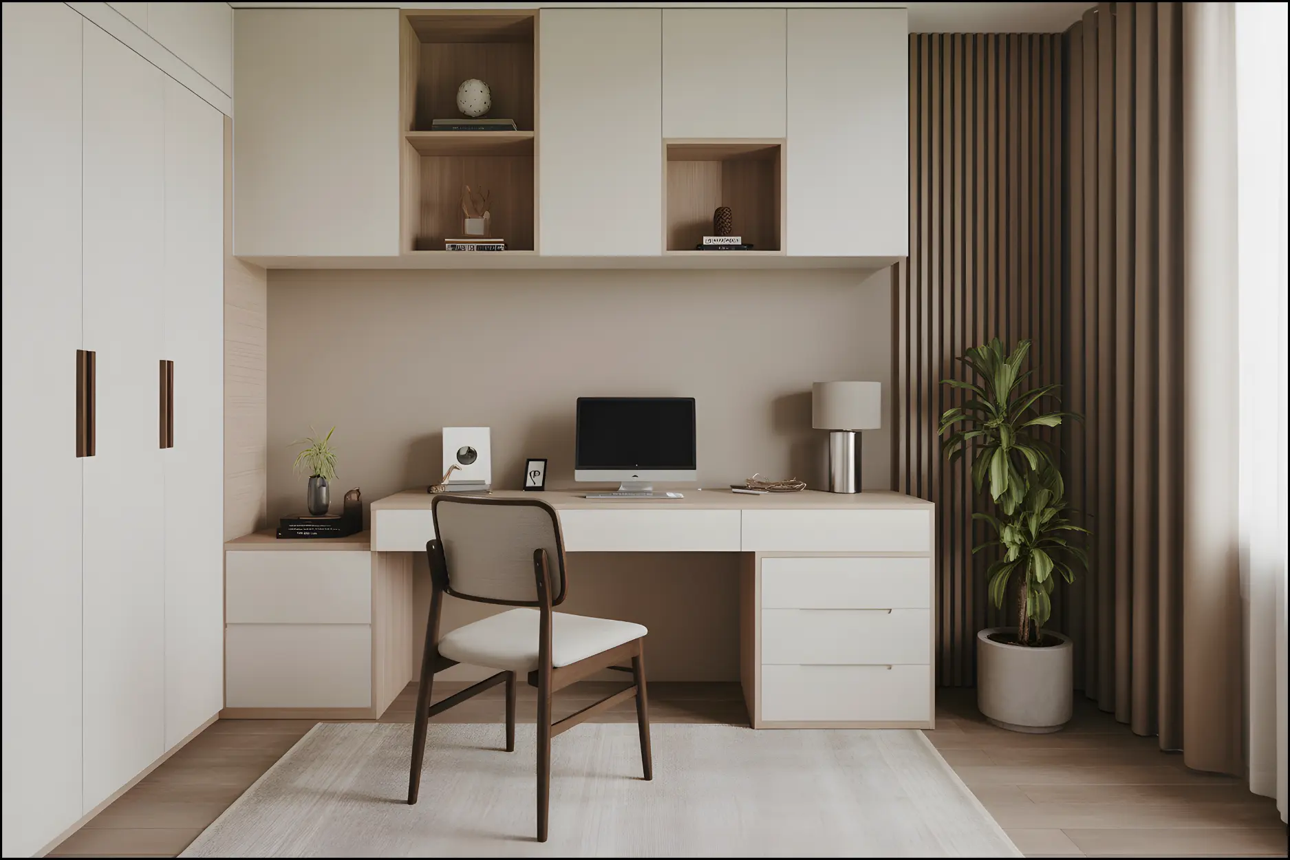 Minimal Office at home design