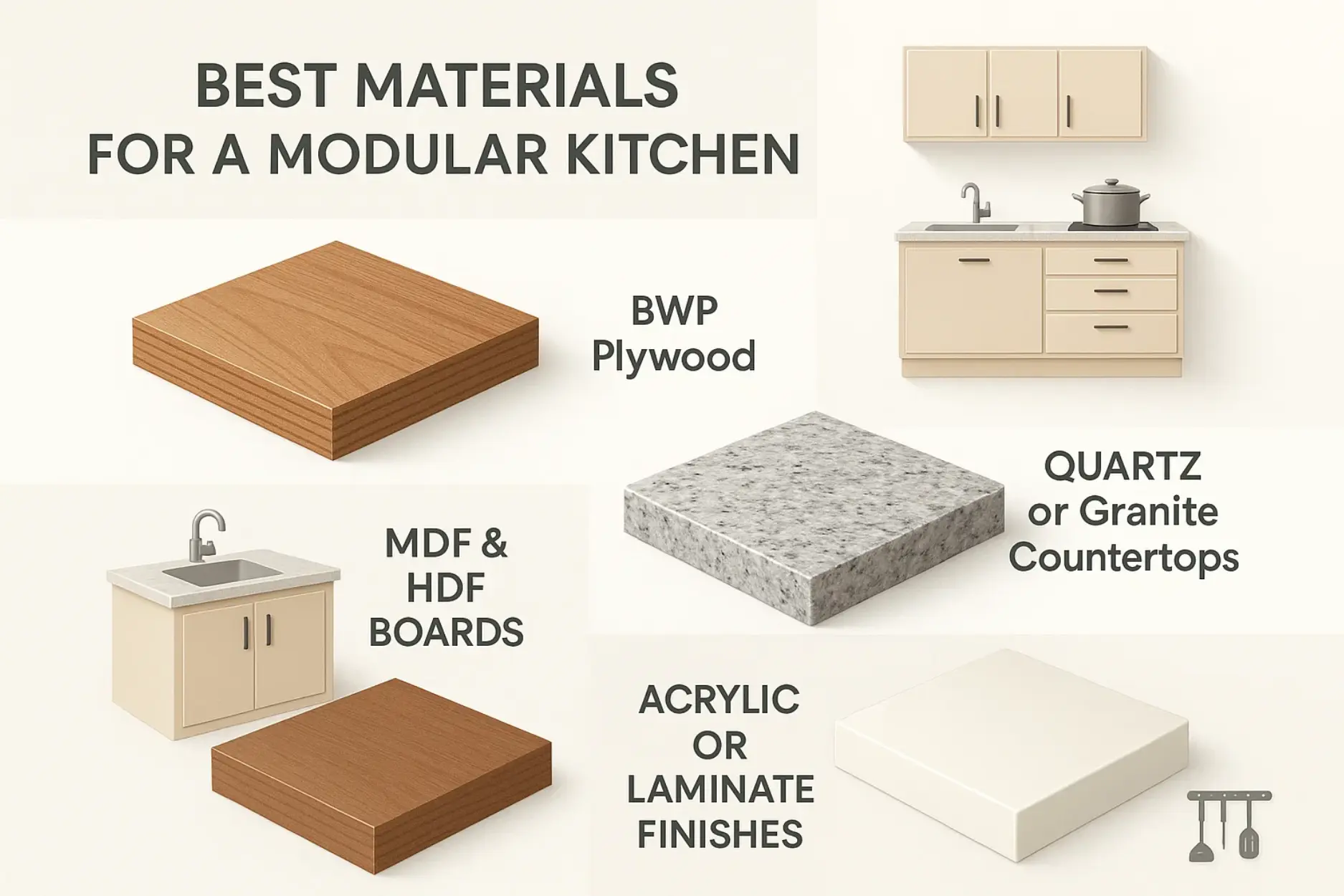 Best Materials for Modular Kitchen