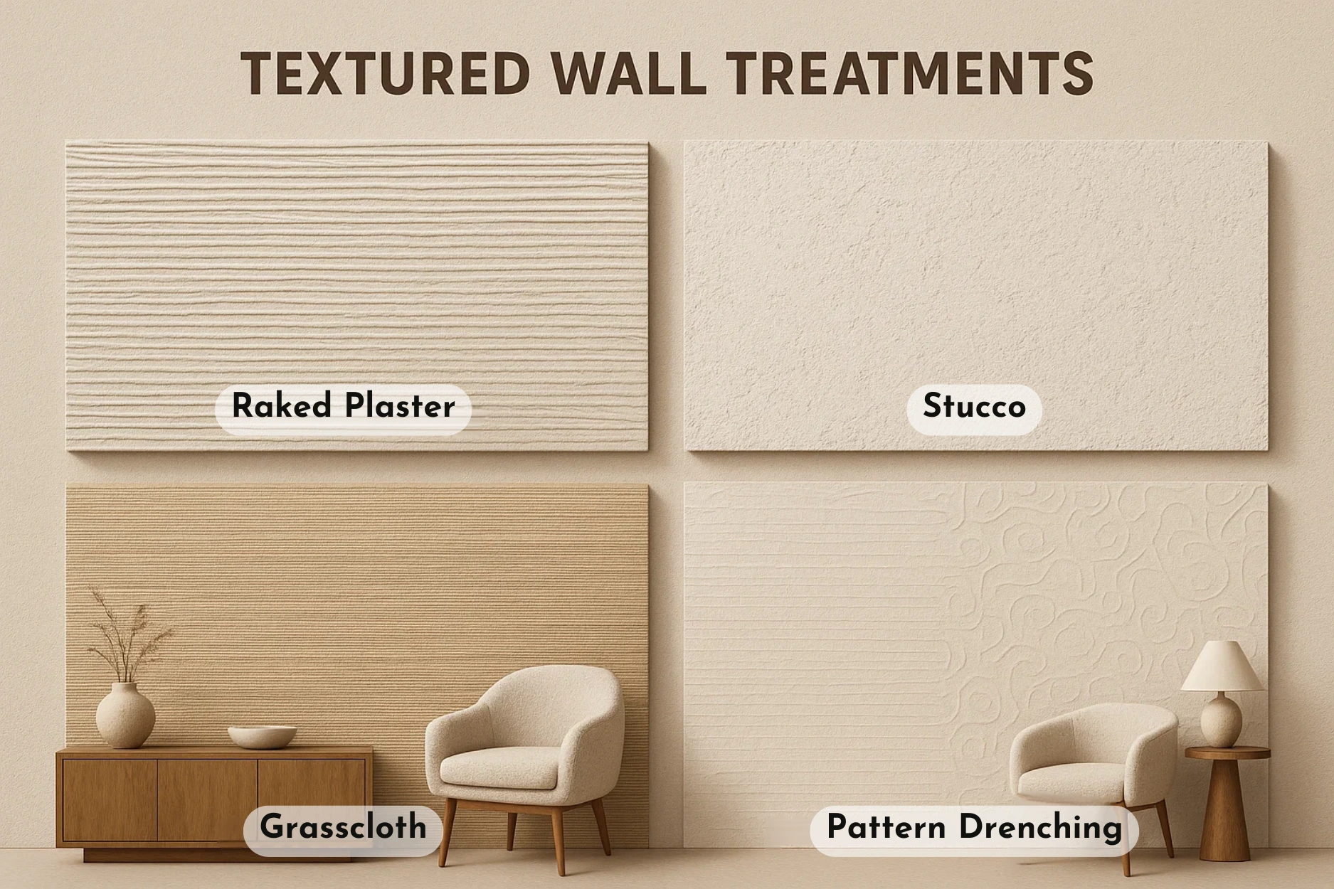Wall Textured for Bedroom