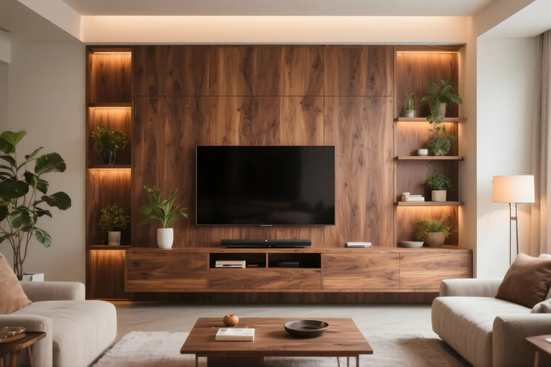 wooden wall mounted units